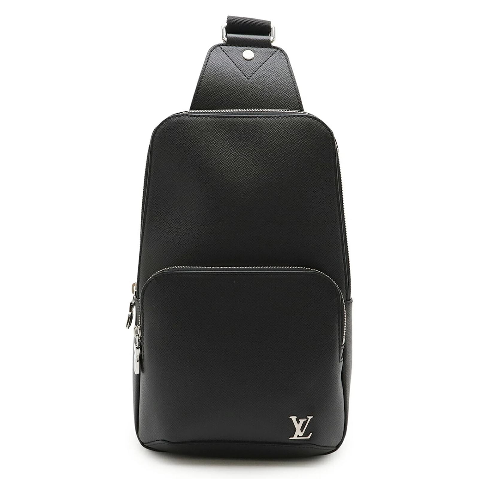 Louis Vuitton Taiga Avenue Sling Bag Black Leather  ref.2309102