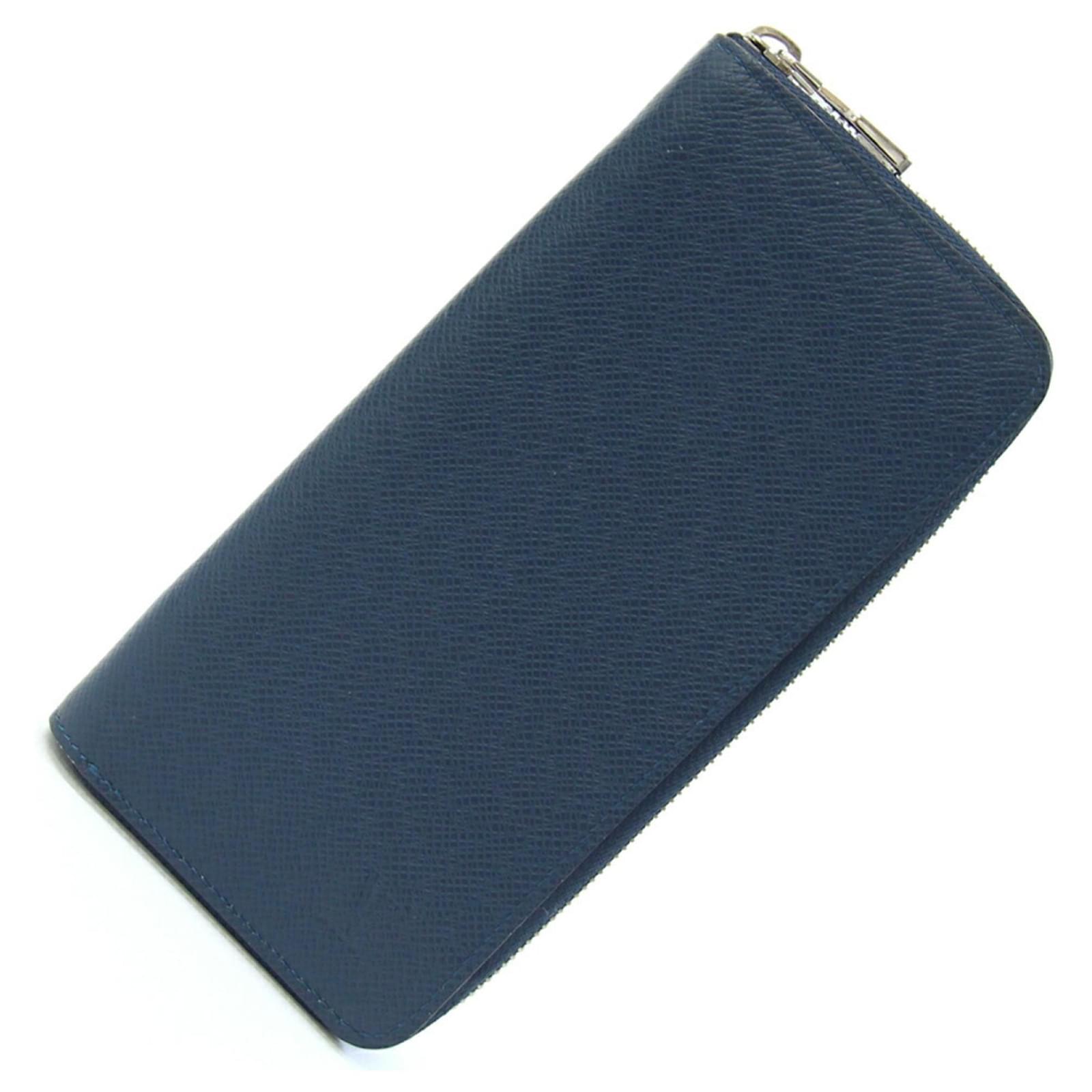 Louis Vuitton Taiga Leather Long Wallet Navy blue  ref.2309072