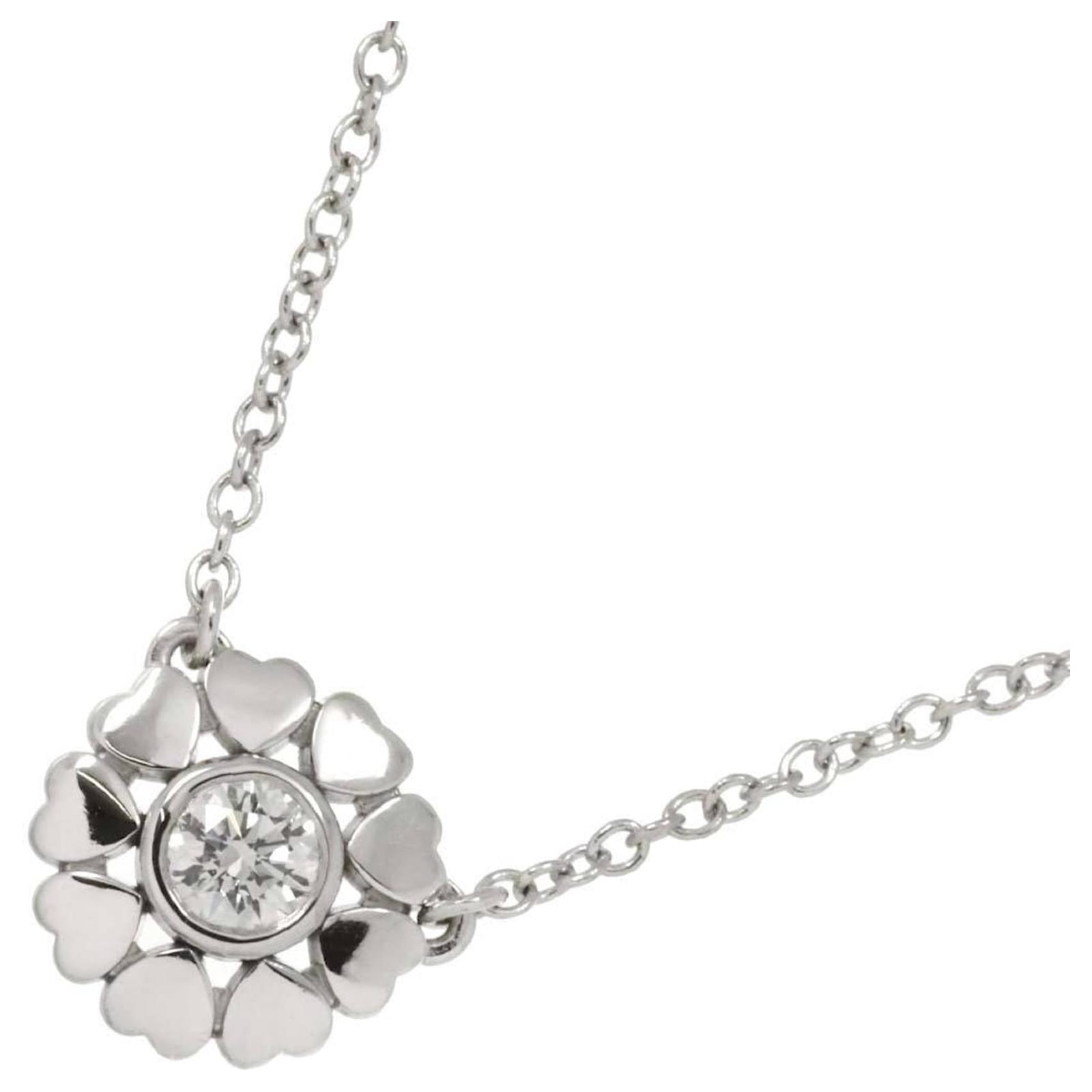 Tiffany & Co. Crown of Hearts Diamond Necklace White gold  ref.2322821