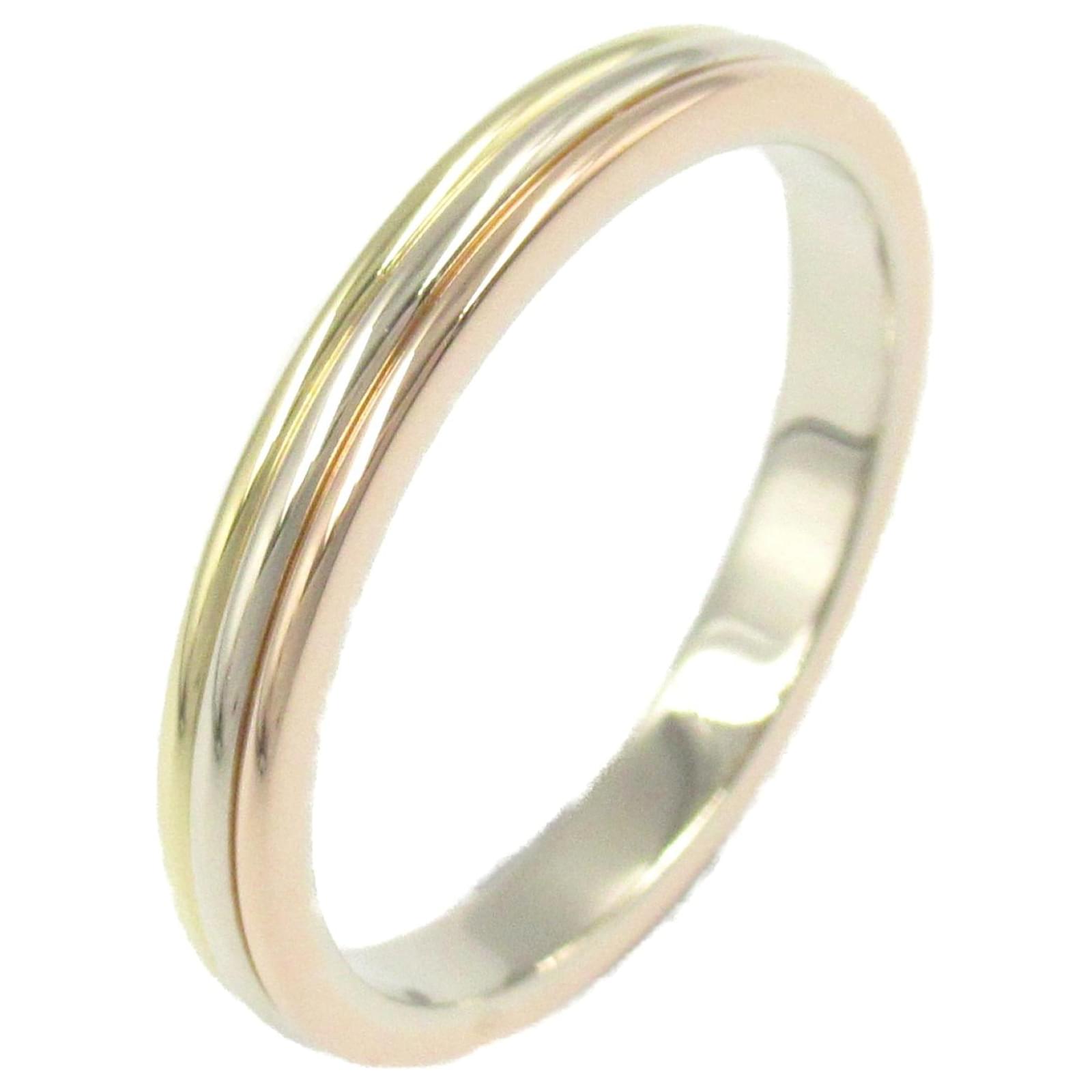 Cartier Vendome Ring K18 Gold Golden Metallic  ref.2306909