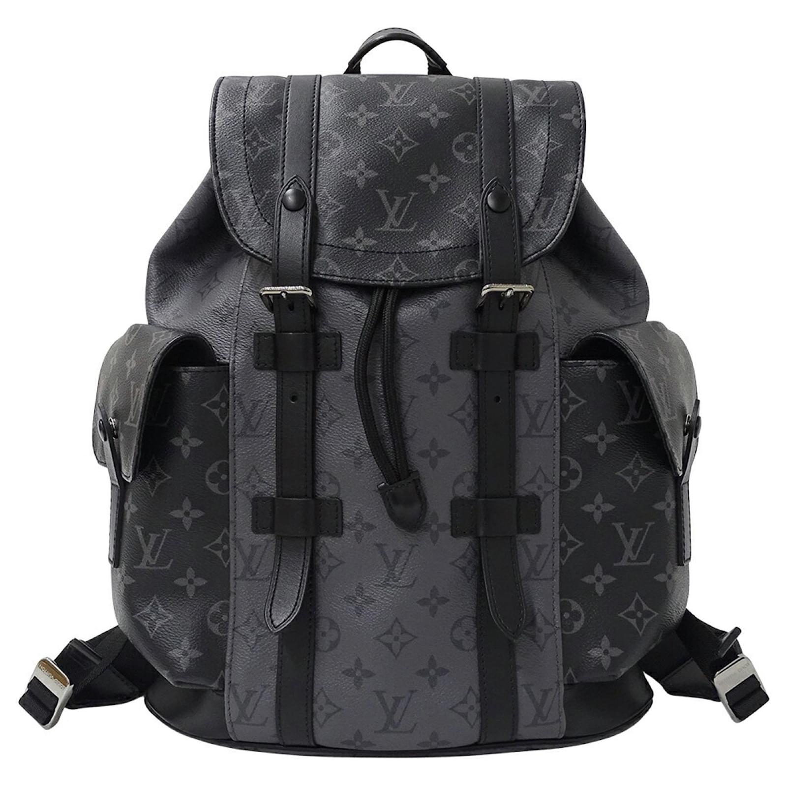 Louis Vuitton Monogram Eclipse Reverse Men's Backpack Brown Black Cloth  ref.2303538
