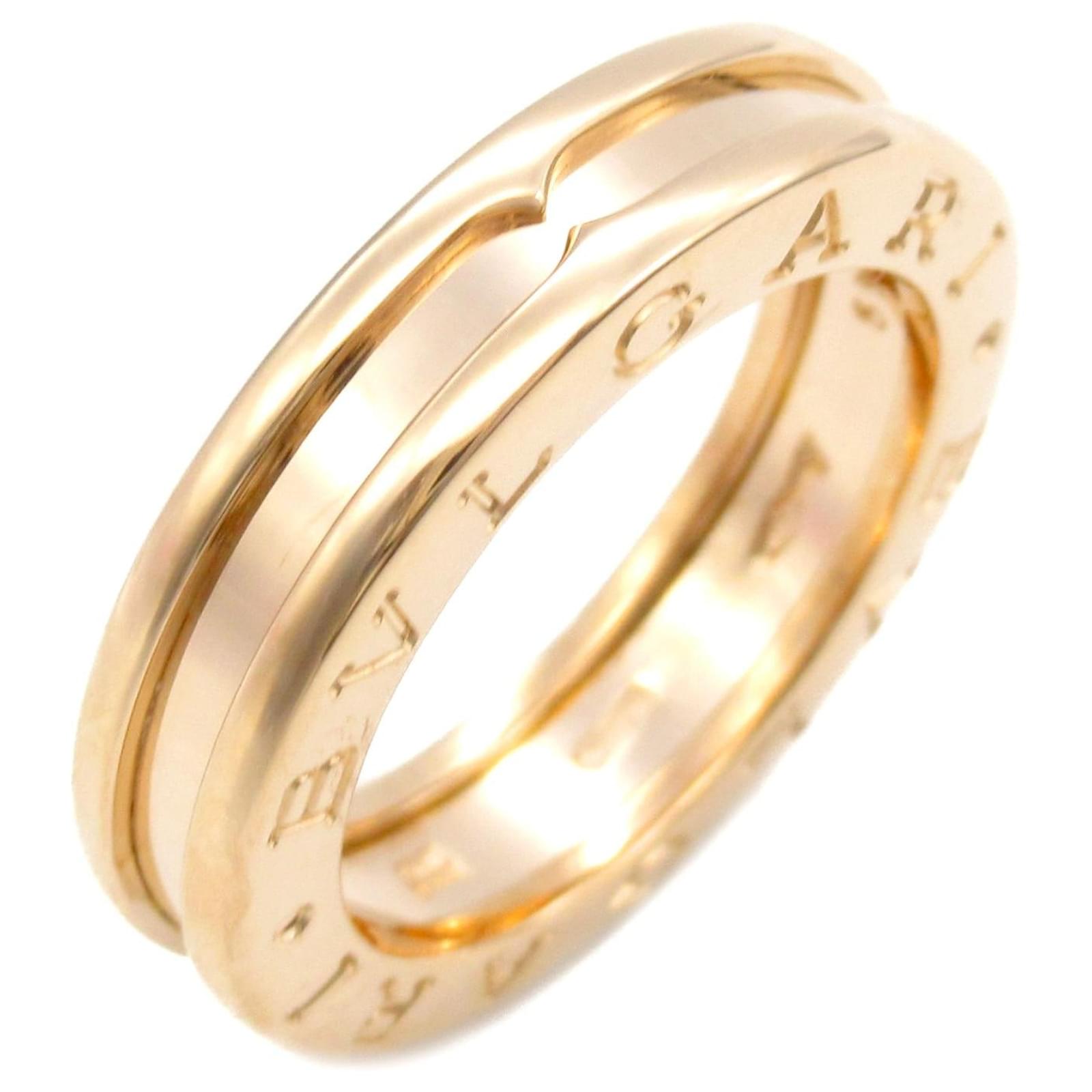 Bulgari Bvlgari B-zero1 Ring K18PG Pink Gold Golden Metallic Metal  ref.2295738