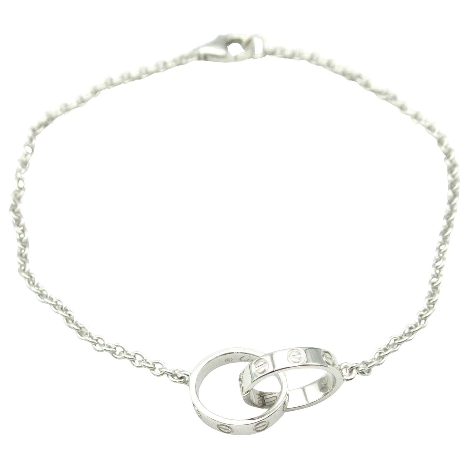 Cartier Baby Love Bracelet K18WG Silver Silvery Metallic Metal  ref.2305661