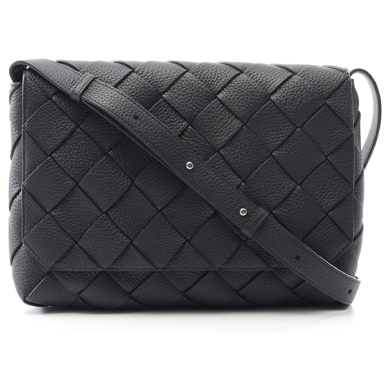 Bottega Veneta Large Diago Shoulder Bag Black Leather  ref.2286315