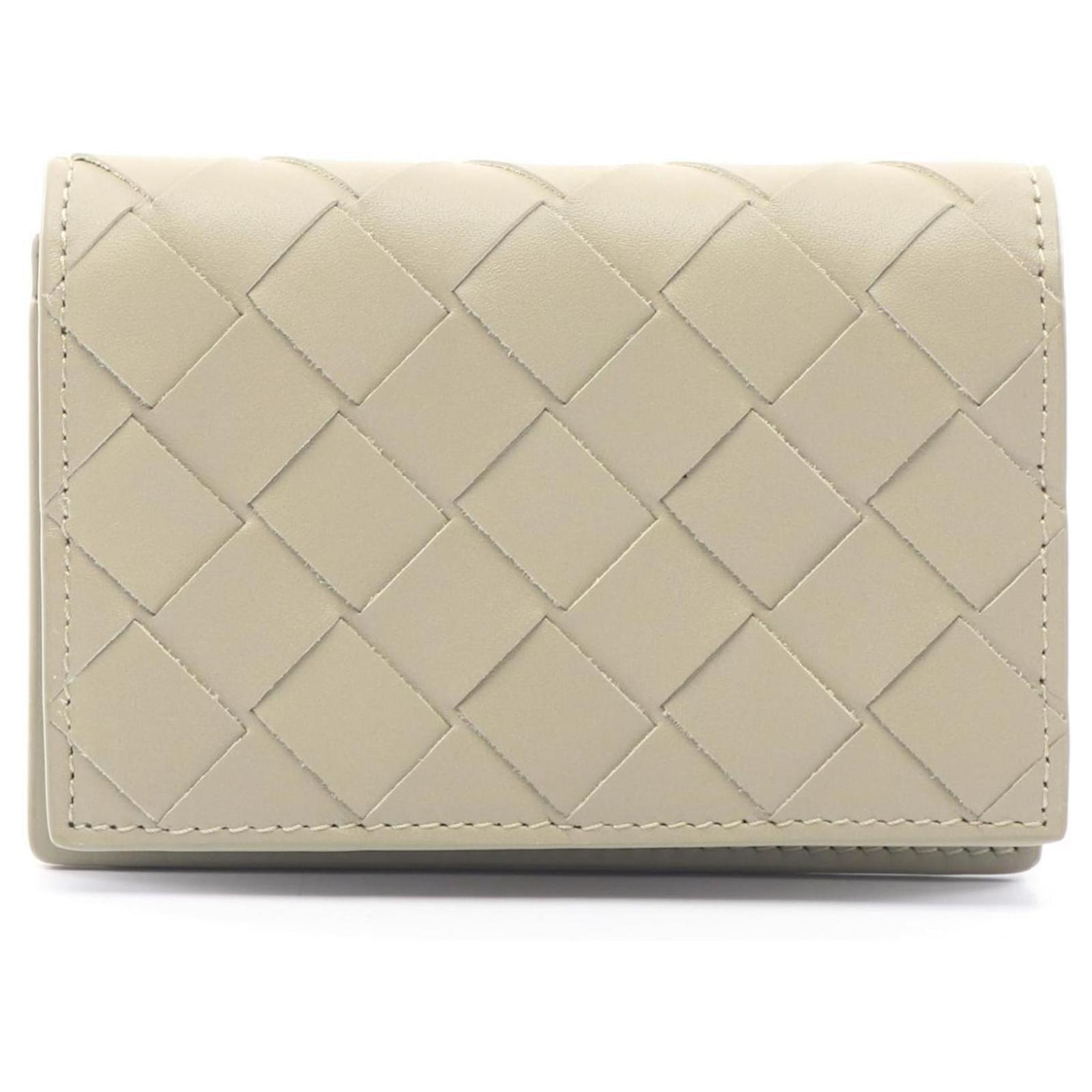 Bottega Veneta Beige Leather Card Case  ref.2286136