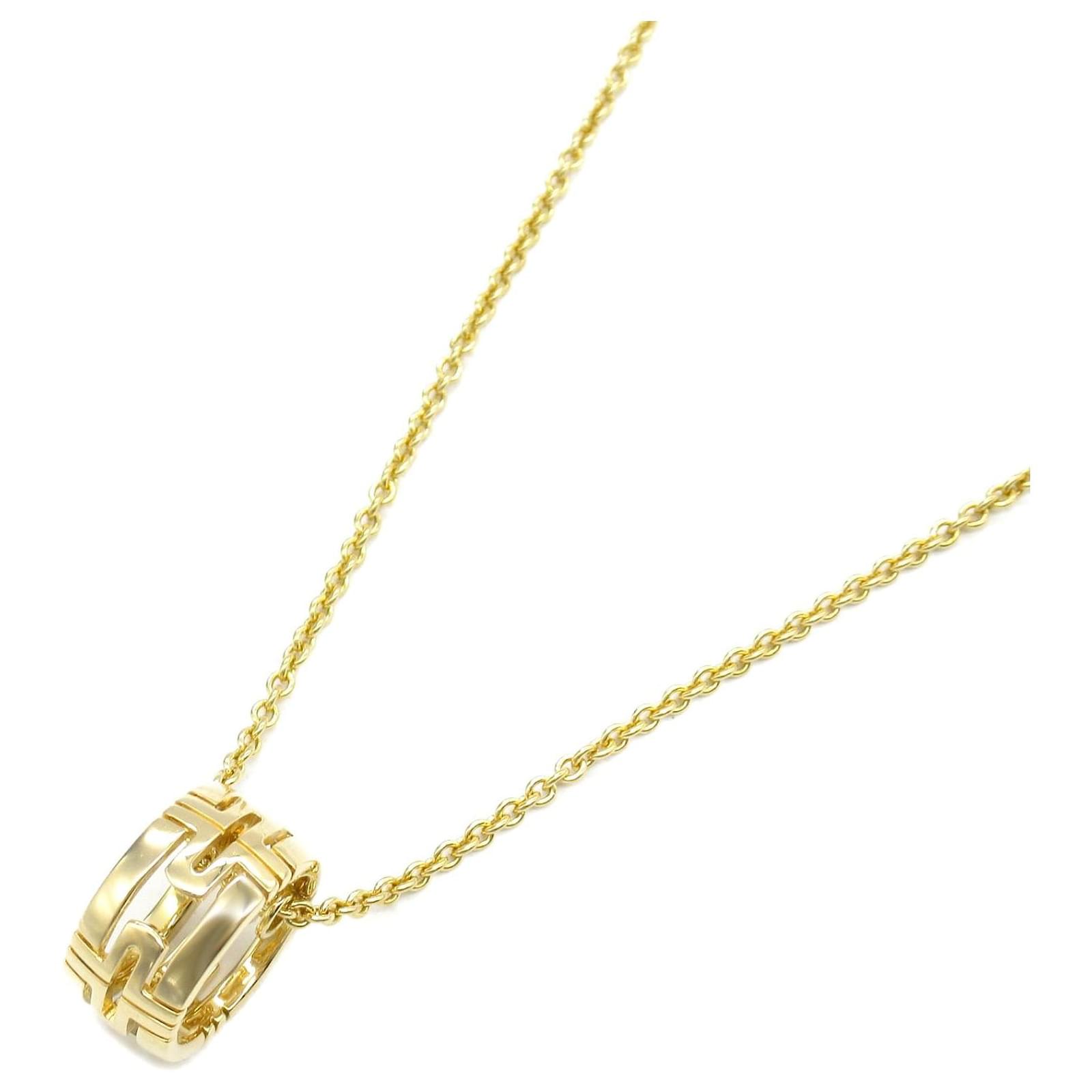Bulgari Bvlgari K18 Yellow Gold Parentesi Necklace Golden Metallic Metal  ref.2304854