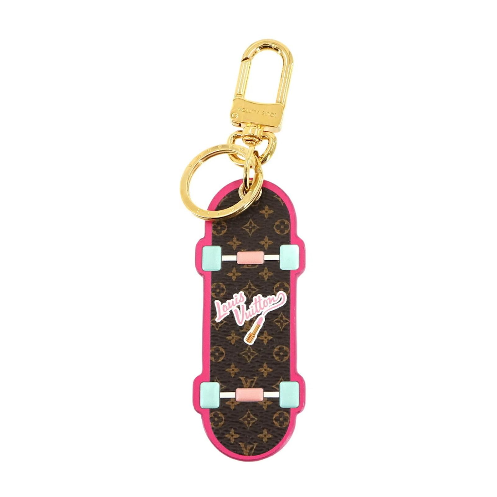 Louis Vuitton Monogram Portocle LV Skateboard Bag Charm Keychain Brown Patent leather  ref.2322143