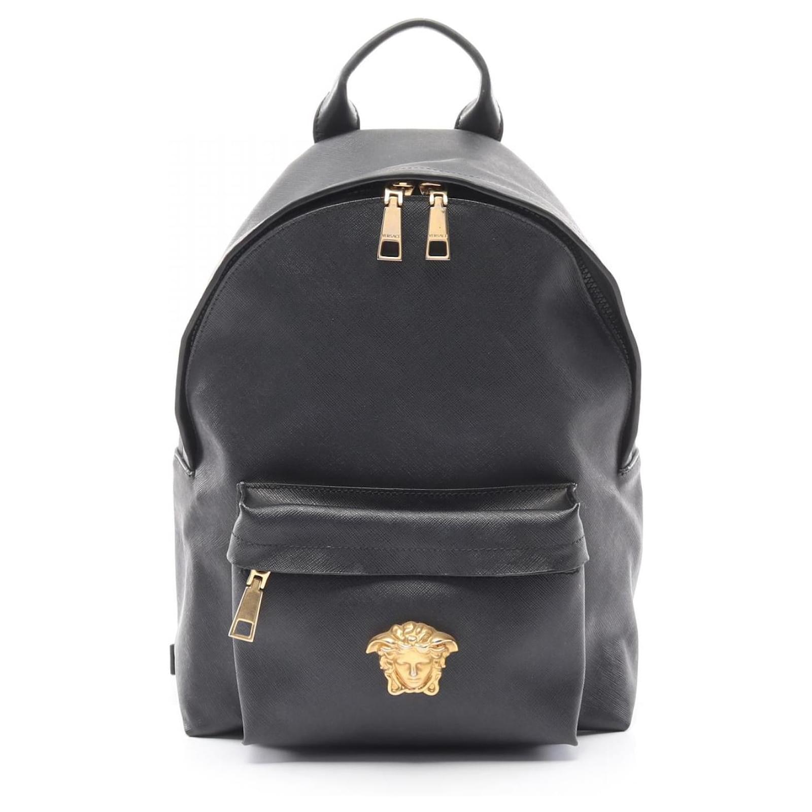 Versace Medusa Leather Backpack Black  ref.2285154