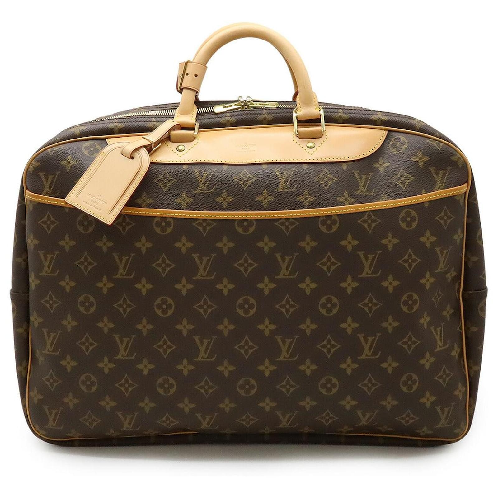 Louis Vuitton Alize 24H Monogram Travel Bag Brown Cloth  ref.2285085