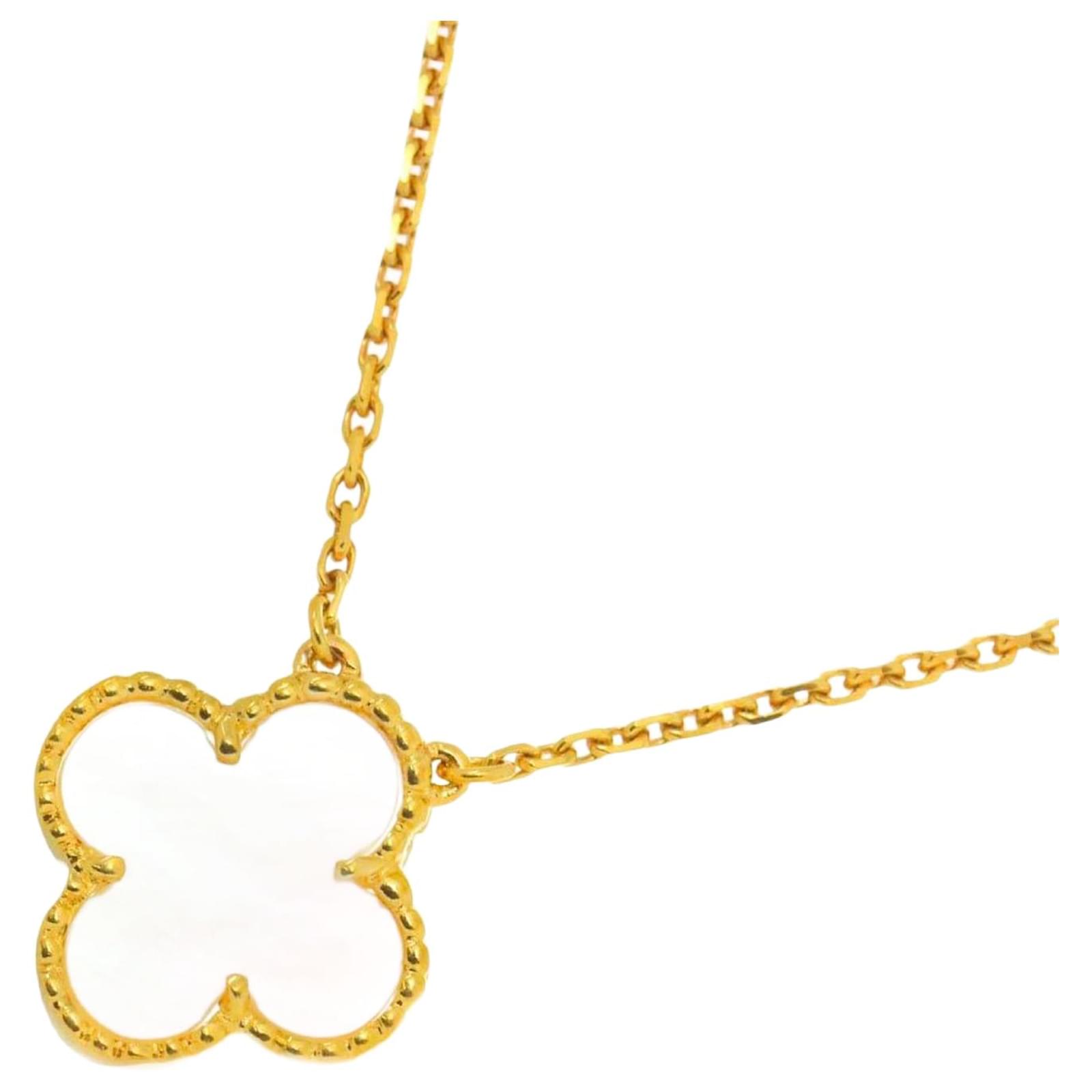 Van Cleef & Arpels VCA Alhambra Shell Necklace Yellow gold  ref.2321929