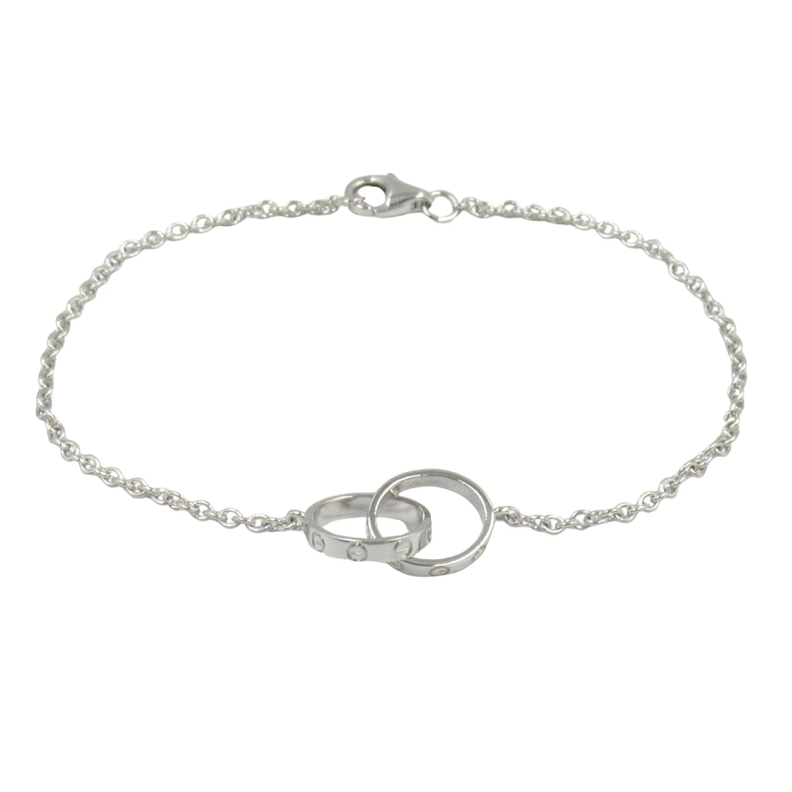 Cartier Baby Love Charm Bracelet in 18K White Gold Silvery  ref.2321763