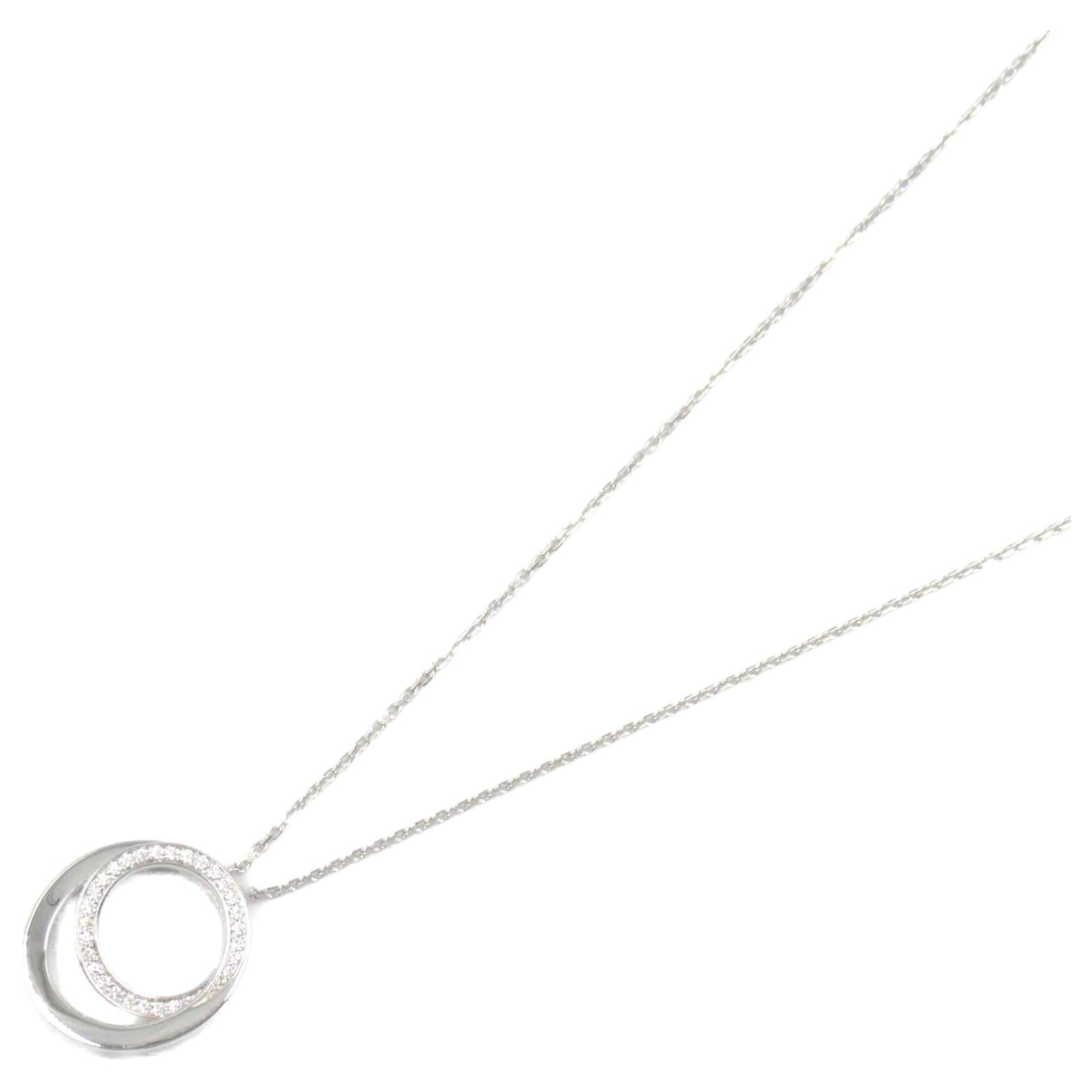 Cartier Diamond Necklace K18WG White Gold Metal  ref.2304861