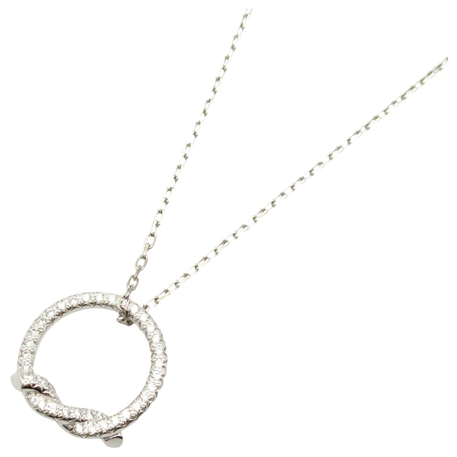 Cartier Diamond Necklace K18WG White Gold Metal  ref.2306147