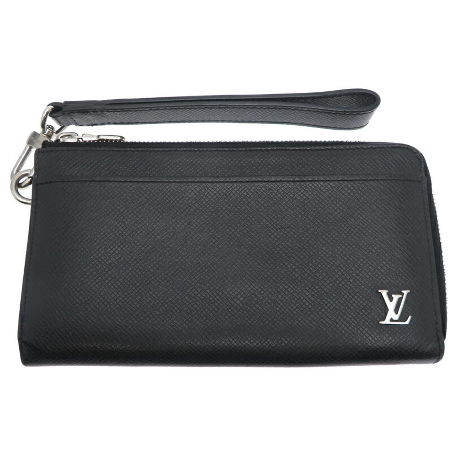 Louis Vuitton Zippy Dragonne Men's Long Wallet Black Leather  ref.2294419