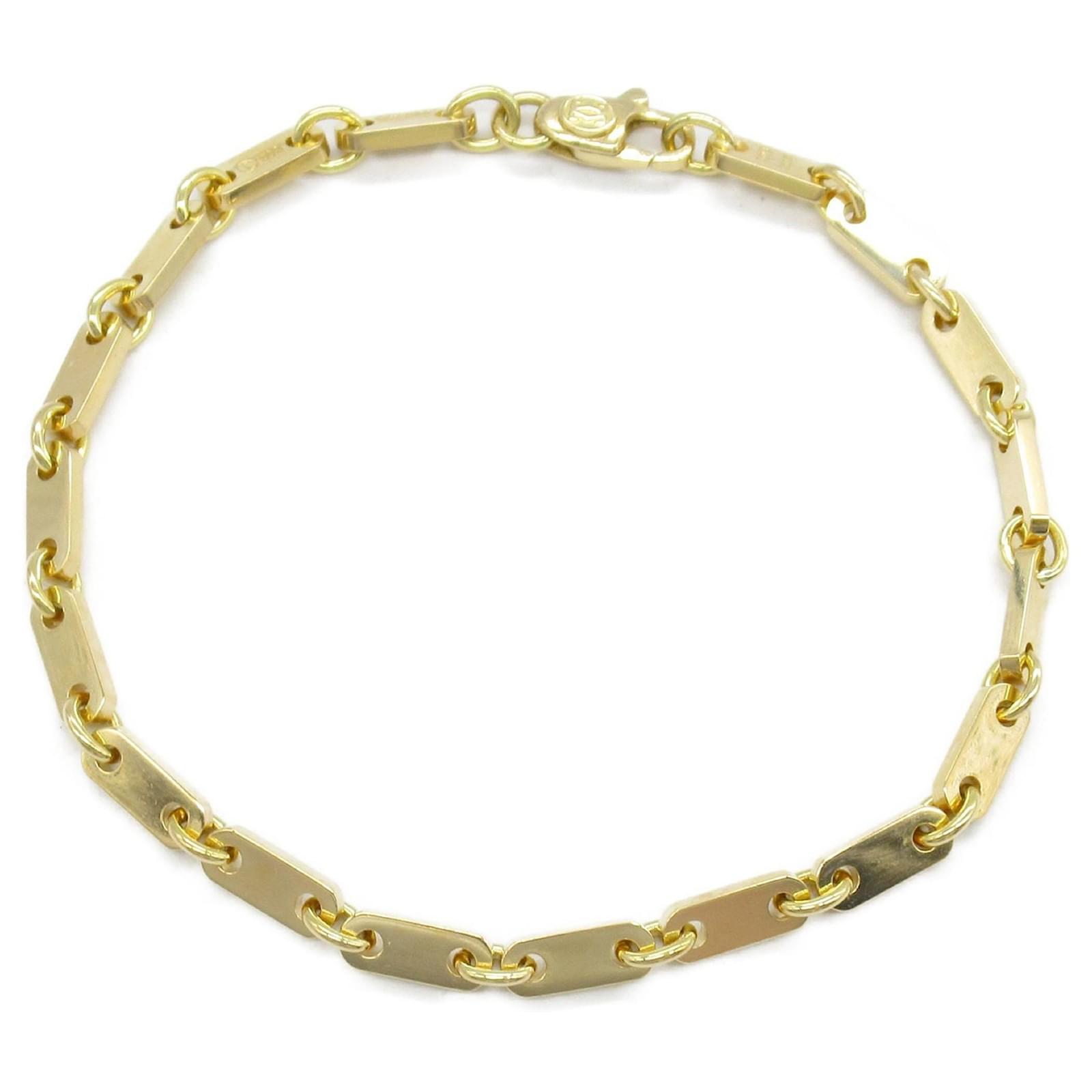 Cartier 18K Yellow Gold Figaro Charm Bracelet Golden  ref.2321673