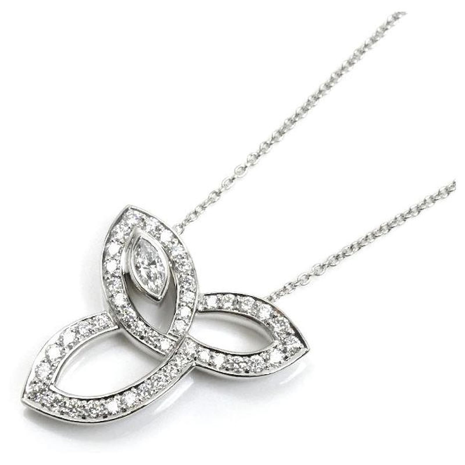 Harry Winston Platinum Diamond Necklace Metal  ref.2321576
