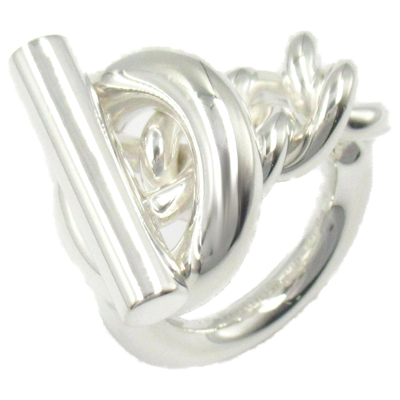 Hermès Hermes Silver 925 Escape Ring Silvery Metallic Metal  ref.2306872