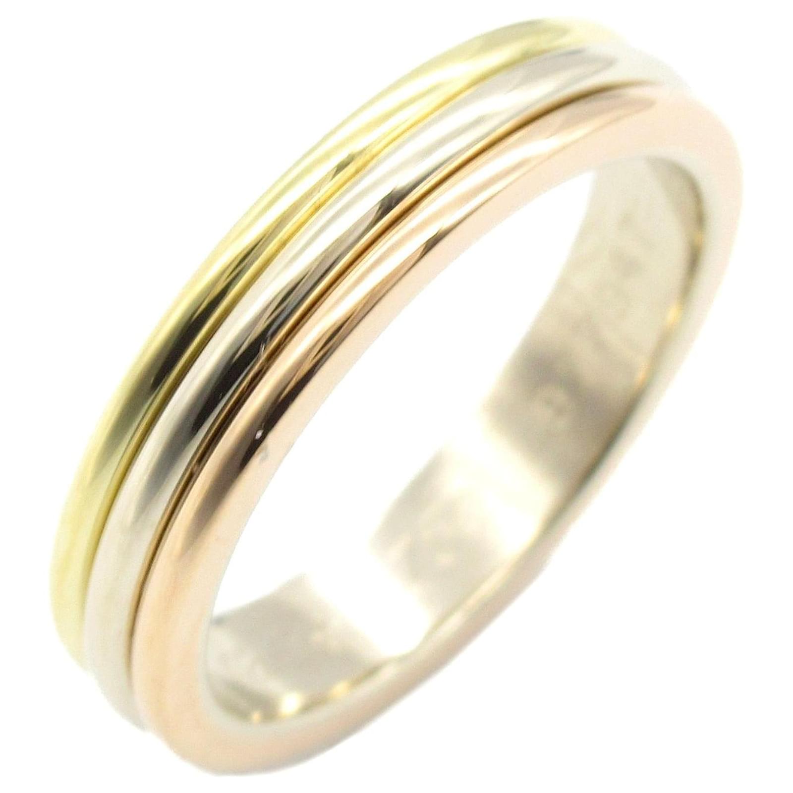 Cartier Vendome Ring K18 Gold Golden Metallic Metal  ref.2308167