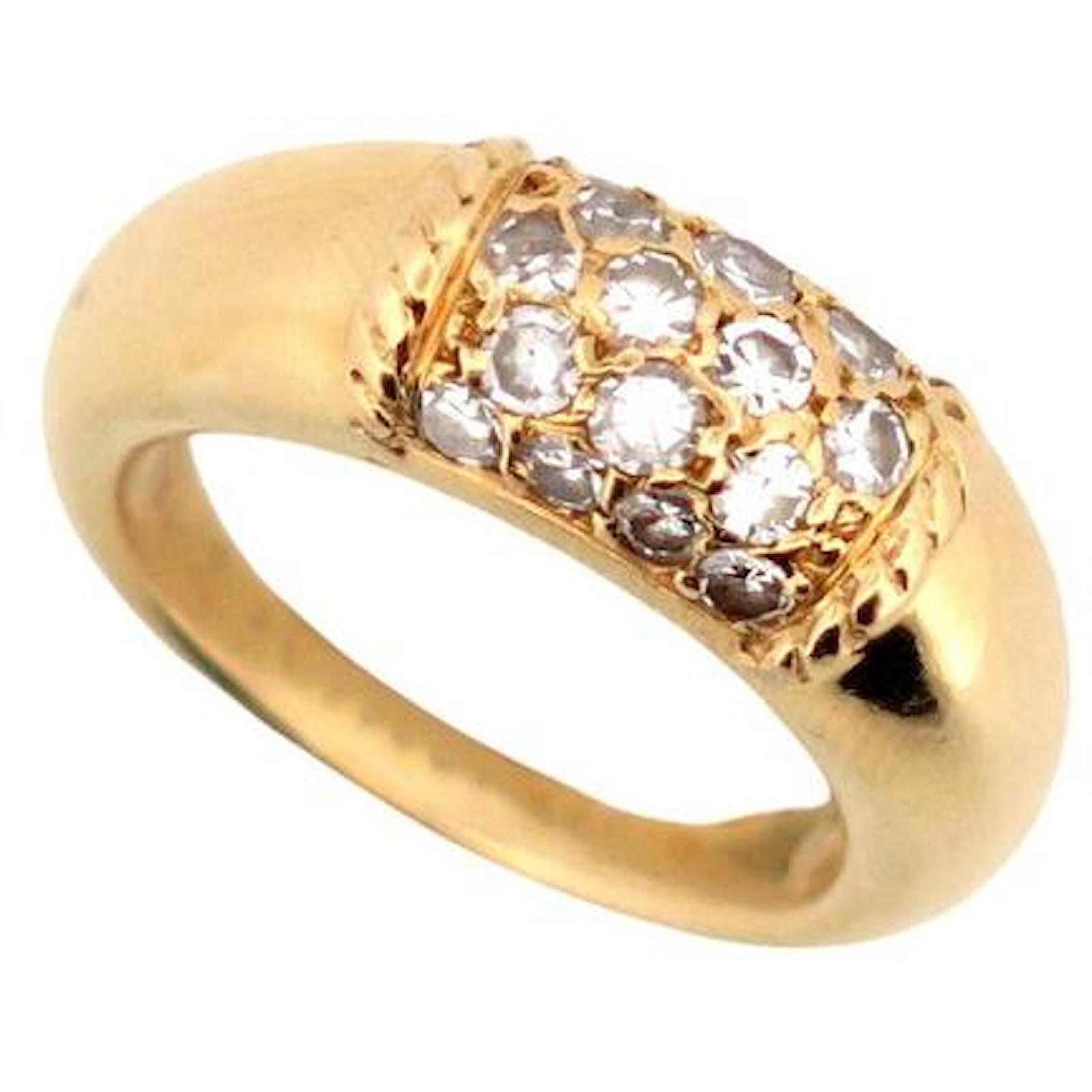 VAN CLEEF & ARPELS PHILIPPINE T49 RING SET WITH 0.54CT DIAMONDS 18K YELLOW GOLD Golden  ref.2272040