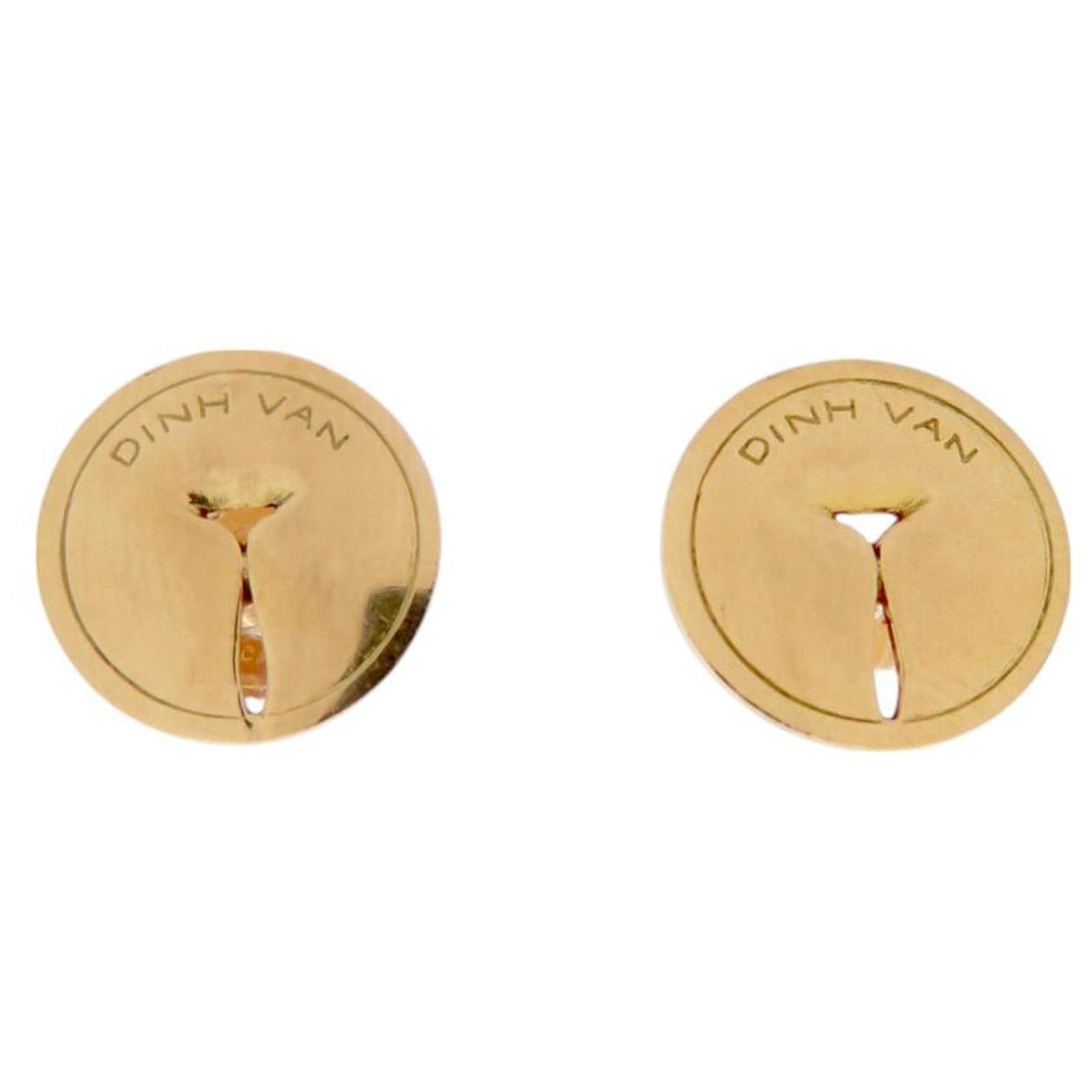 DINH VAN PINS EARRINGS IN 18K YELLOW GOLD 3.8GR GOLD EARRINGS Golden  ref.2321368