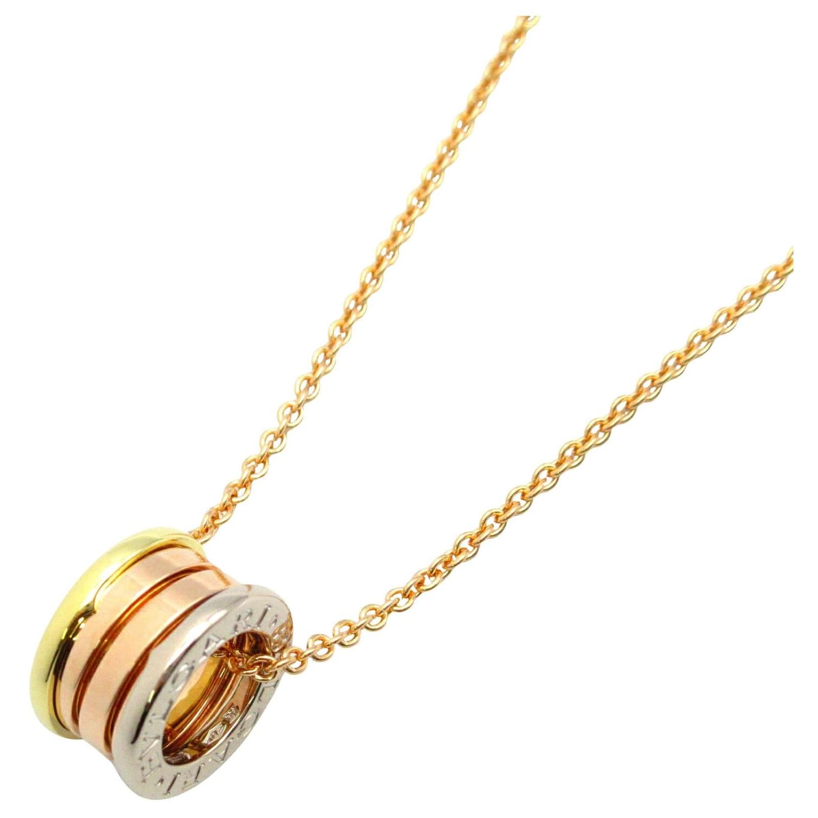 Bulgari Bvlgari B-zero1 Necklace K18 Gold Golden Metallic Metal  ref.2305789