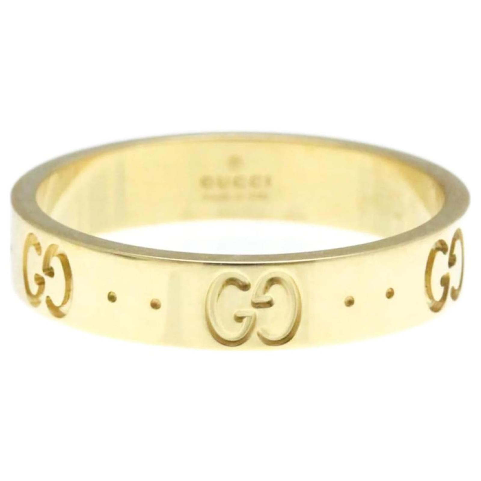 Gucci Icon Yellow Gold Band Ring Golden  ref.2321229