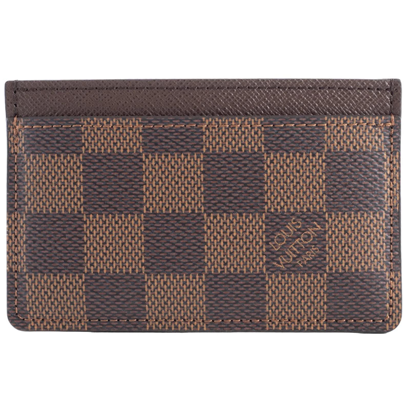Louis Vuitton Damier Canvas Card Case Brown Cloth  ref.2280281