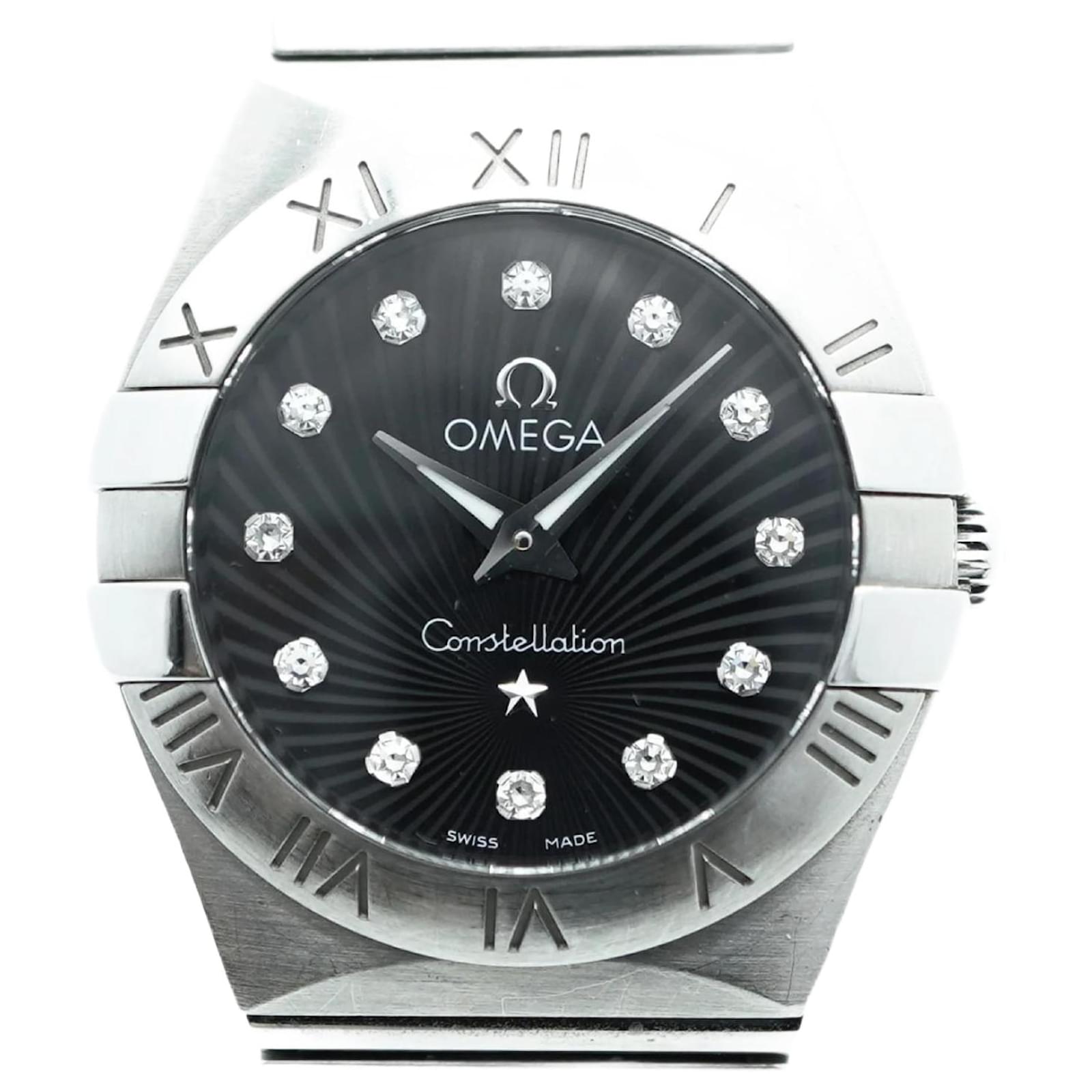 Omega Constellation Black Dial Watch for Women  ref.2253733