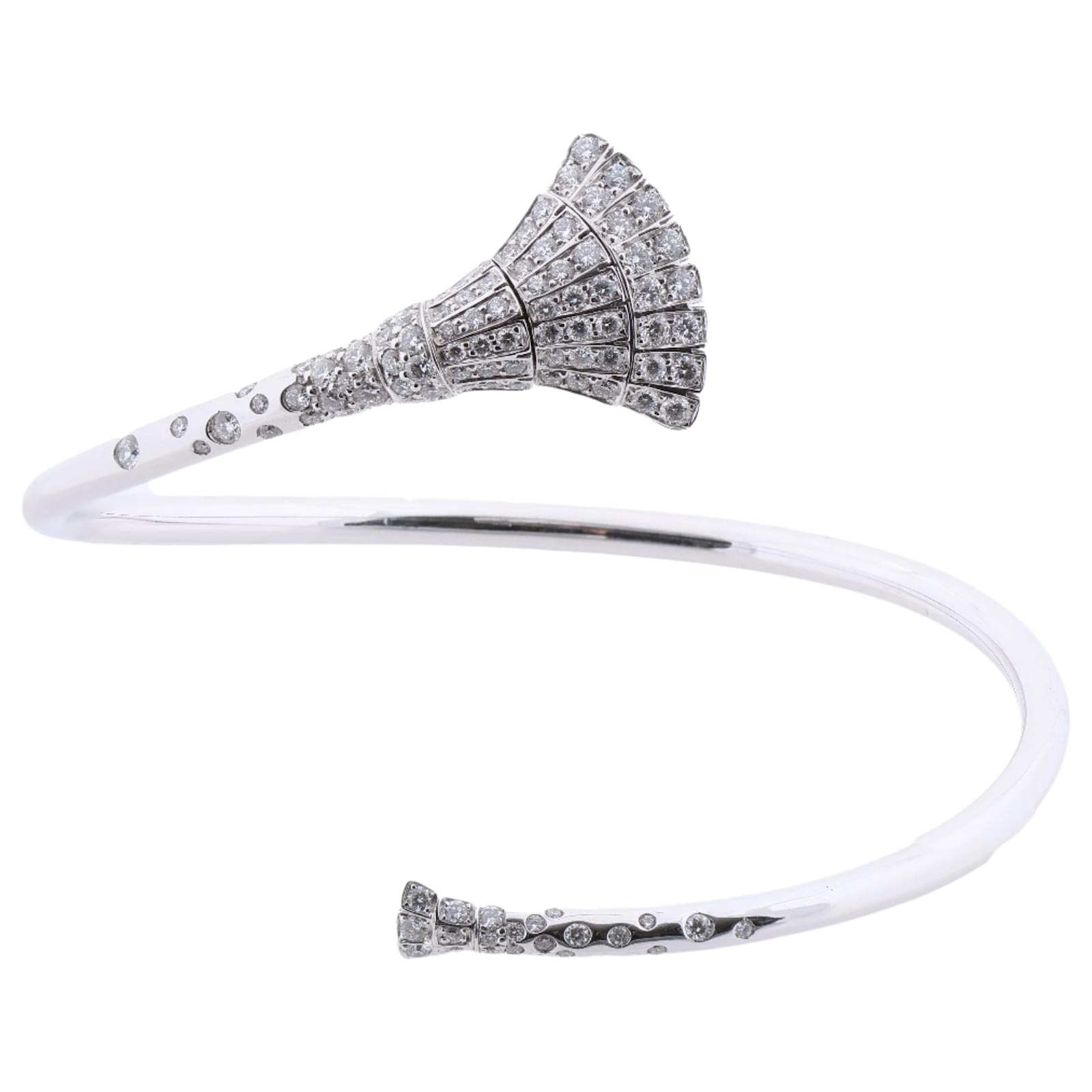 De Grisogono Ventaglio 18K White Gold and Diamon Bracelet  ref.2320202
