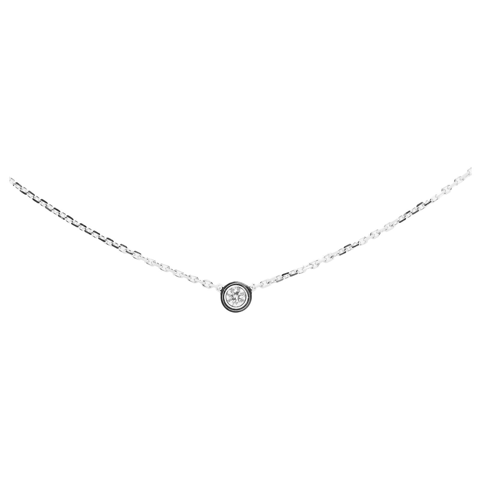 Cartier Damenuhr XS Diamond Necklace 750(WG) 2.3g CRB7224515 Silvery Silver  ref.2319824