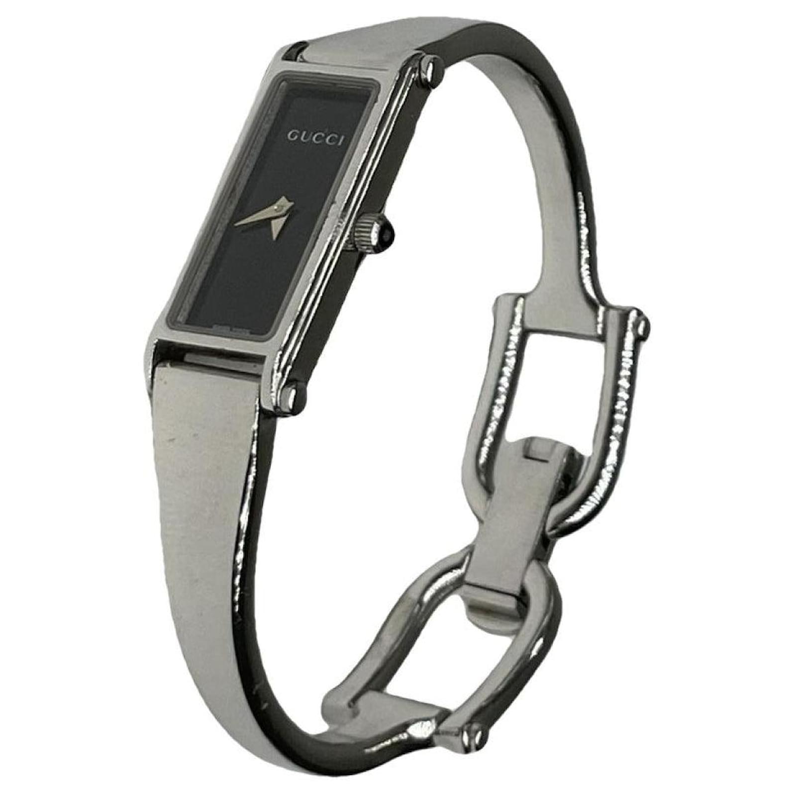 Gucci Horsebit Silver Steel Watche Silvery  ref.2319286