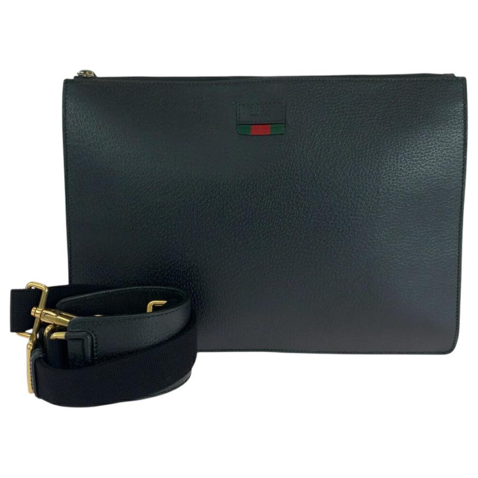 Gucci Sheline Line Leather 2way Shoulder Bag Black  ref.2275871