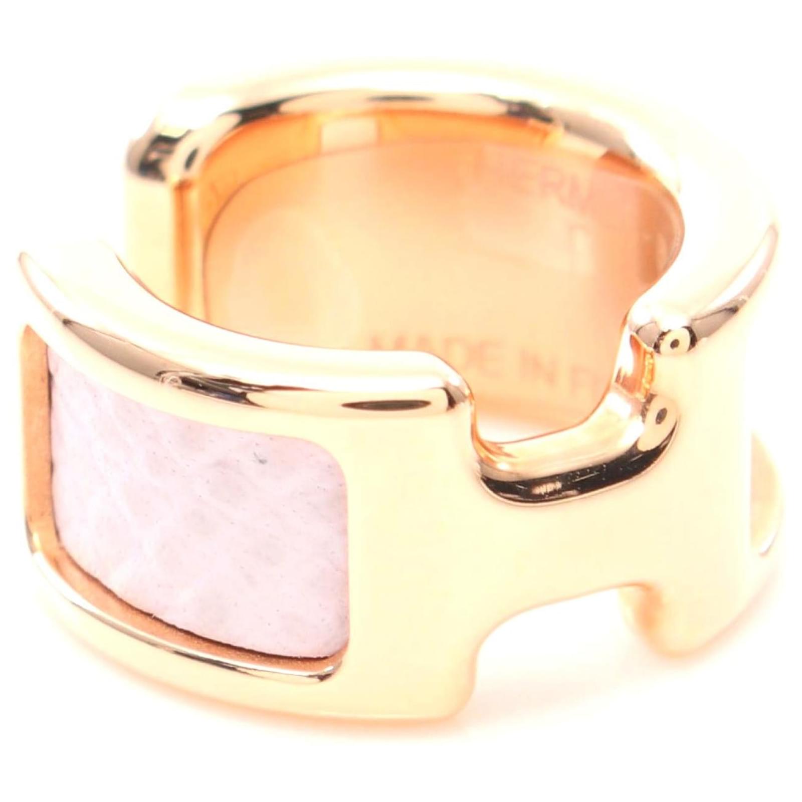 Hermès Hermes Oran PM Earrings Gold Purple  ref.2301699