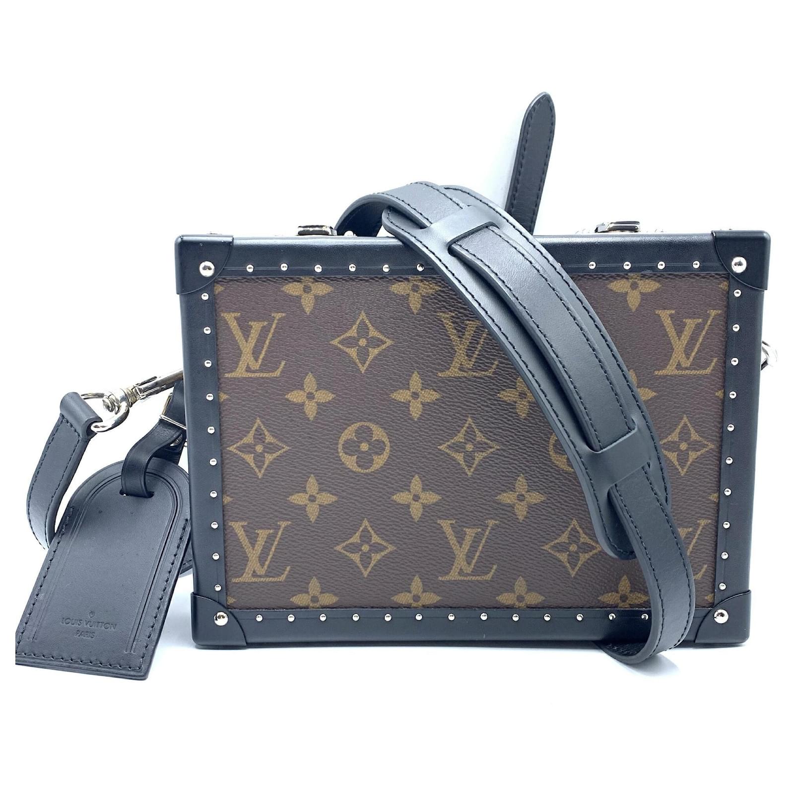 Louis Vuitton Monogram Macassar Clutch Box M20252 Brown Cloth  ref.2270922