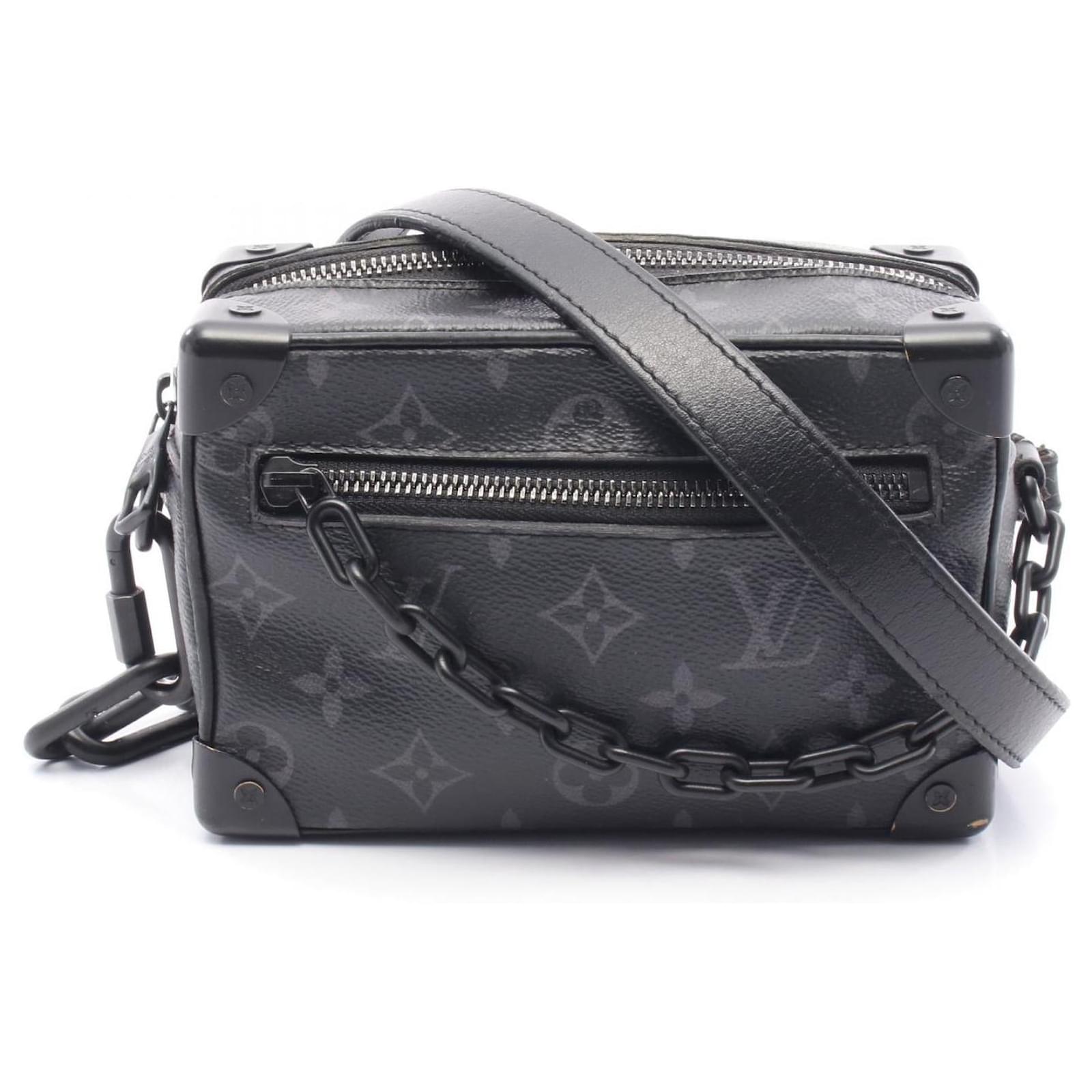 Louis Vuitton Mini Soft Trunk Monogram Shoulder Bag Black Cloth  ref.2265861