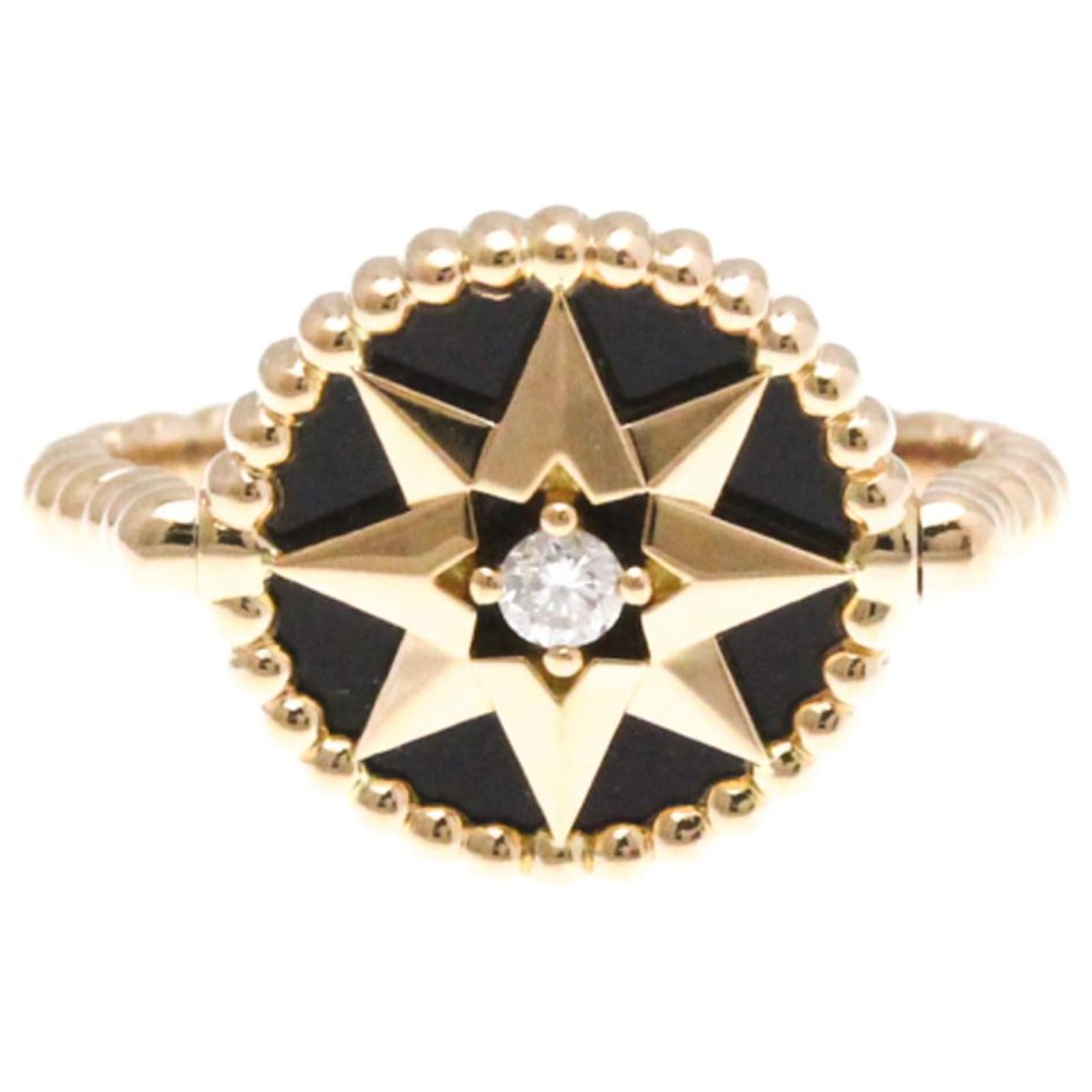 Christian Dior Rose des Vents Ring Golden Pink gold  ref.2312417