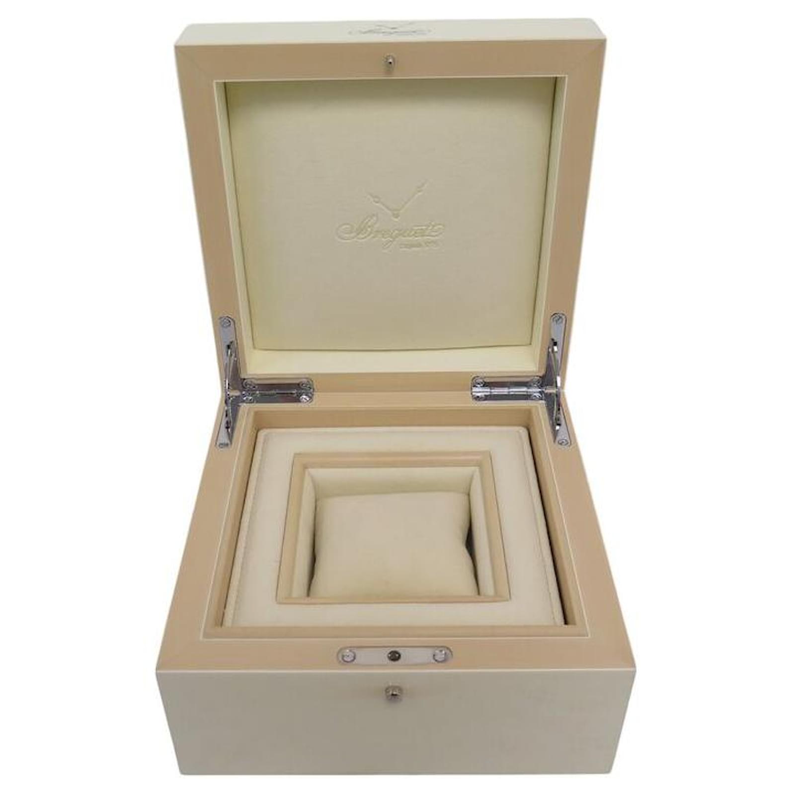 RARE BOX FOR BREGUET CLASSIQUE GRANDE COMPLICATION LOUPE D'ORME WATCH Beige Wood  ref.2311609