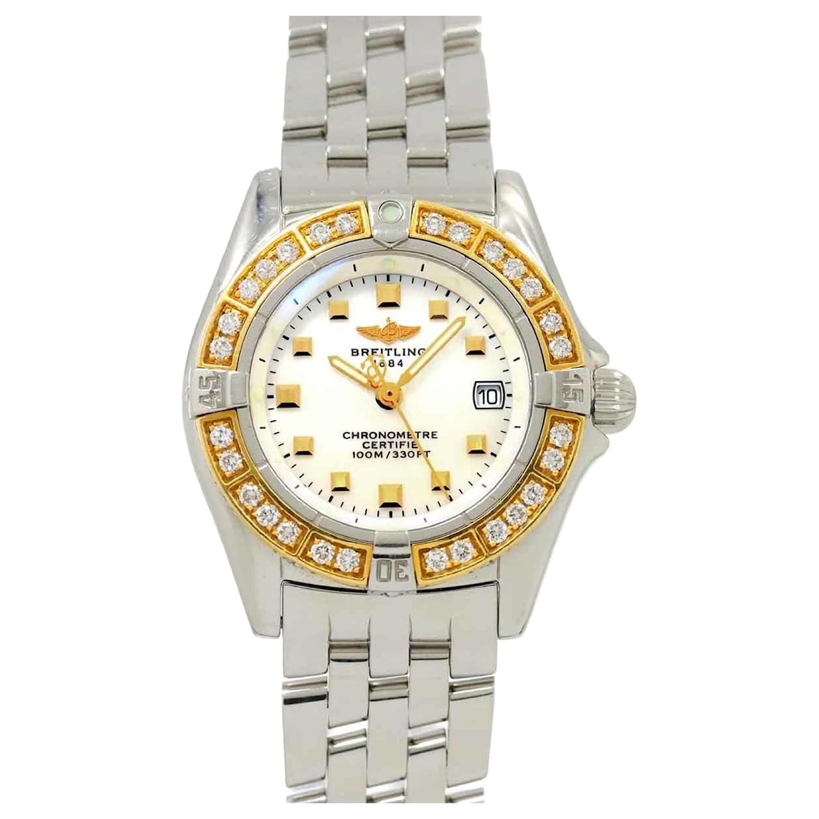 Breitling Callistino Bicolor Combi B72345 Ladies Watch Silvery  ref.2311483