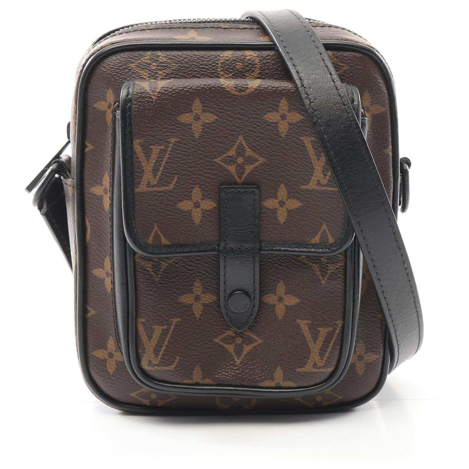 Louis Vuitton Monogram Macassar Christopher Shoulder Bag M69404 Brown Cloth  ref.2264580