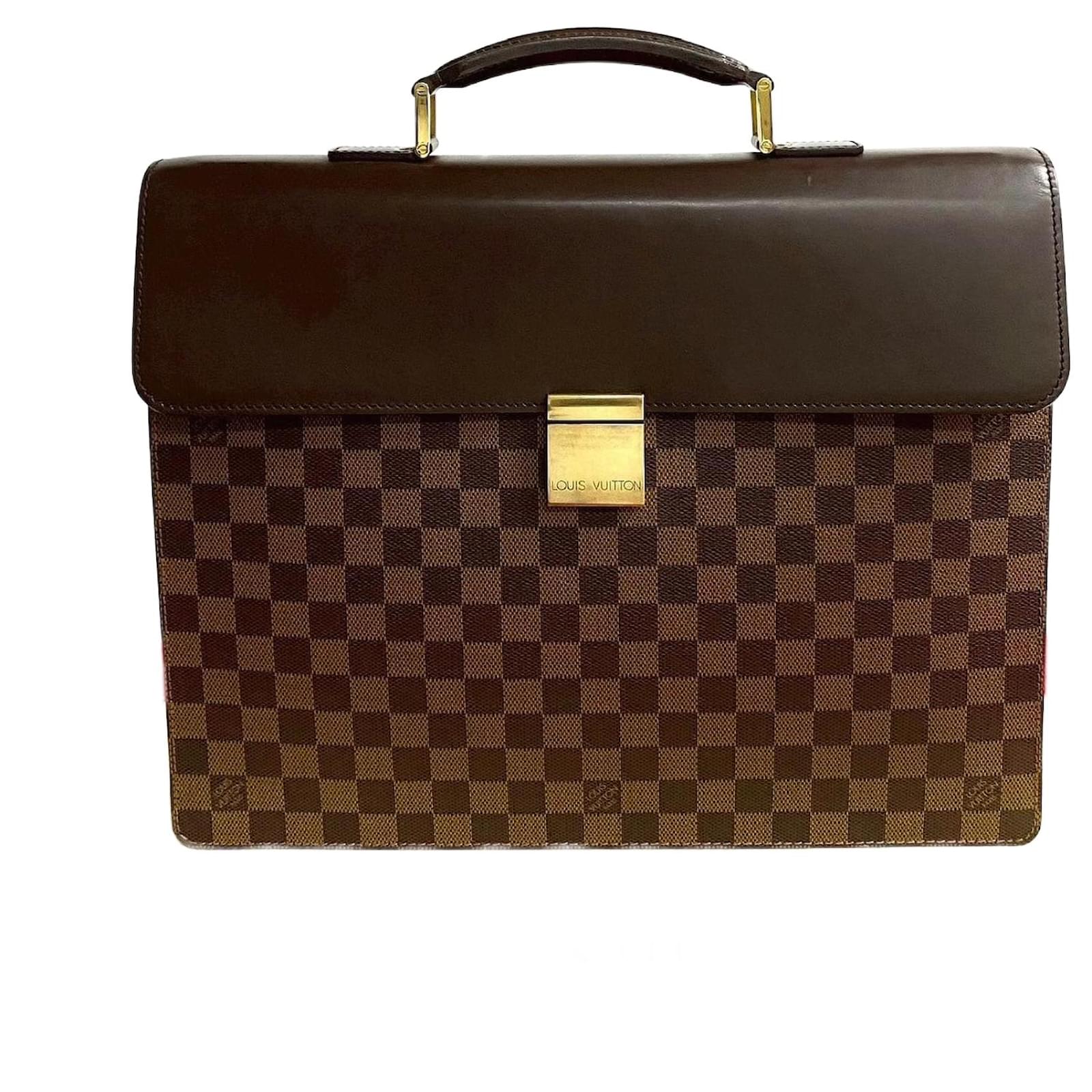 Louis Vuitton Altona PM Damier Briefcase Brown Cloth  ref.2263281