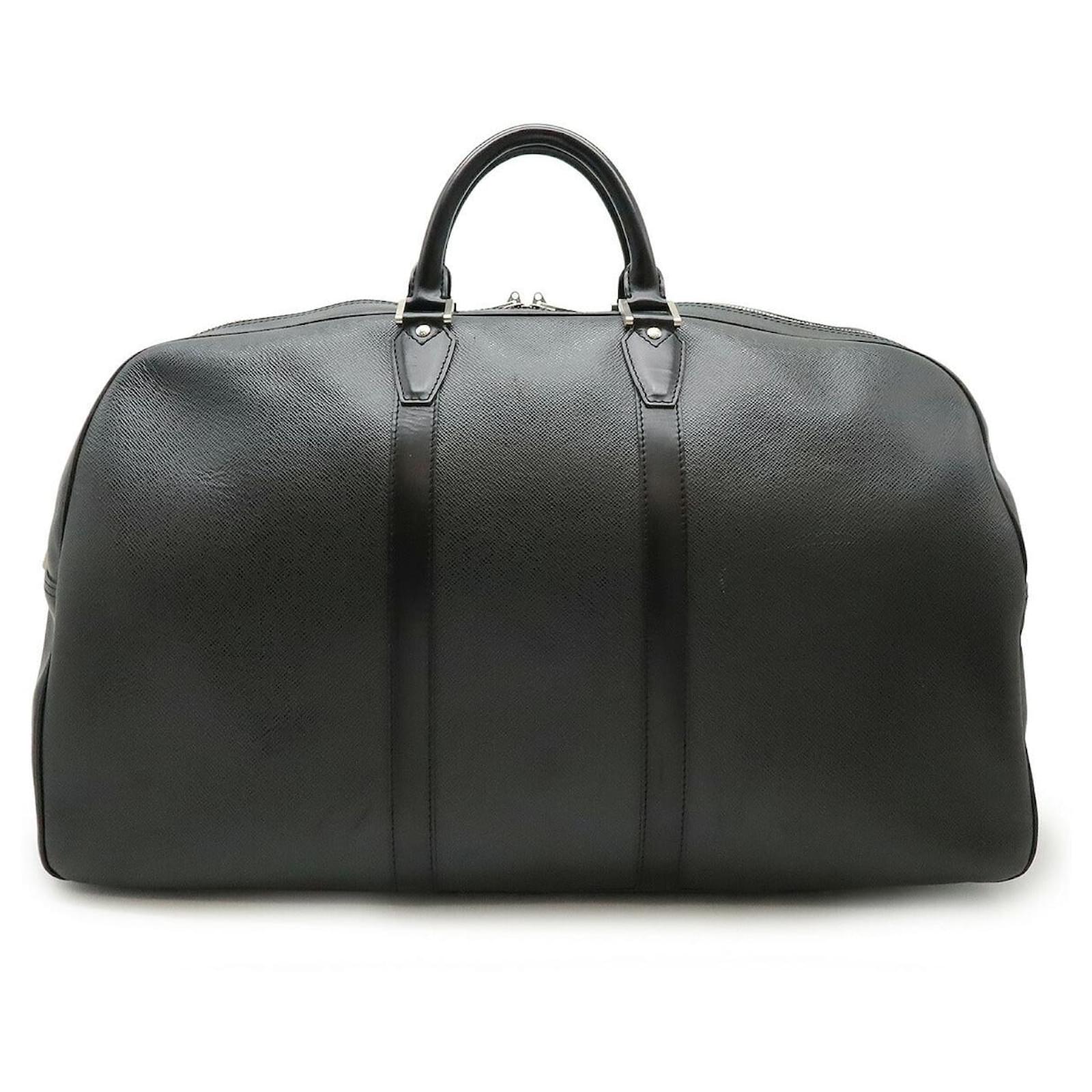 Louis Vuitton Taiga KENDAL Boston Bag M30112 Black Leather  ref.2263220