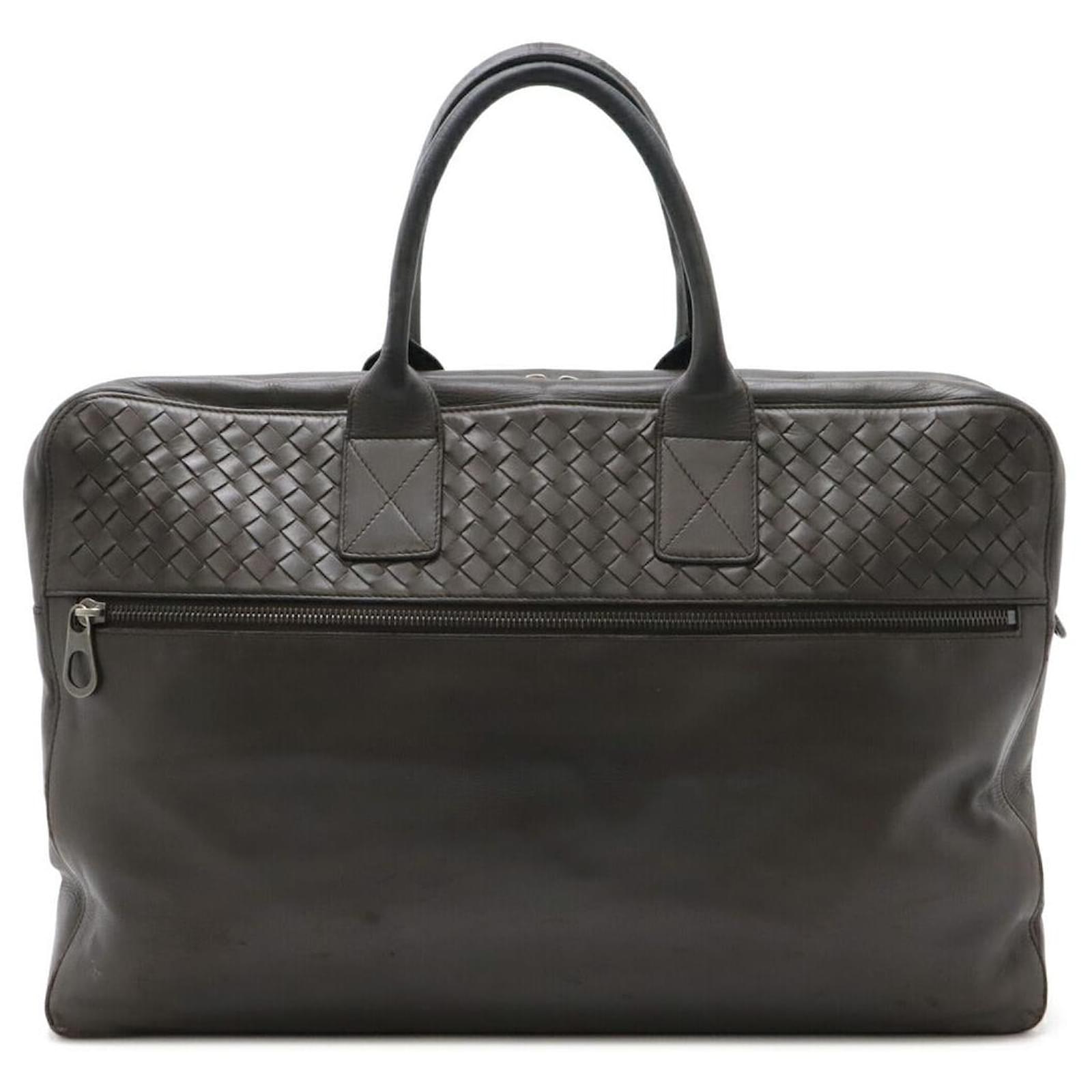 Bottega Veneta Leather Intrecciato Briefcase 405557 Brown  ref.2263054