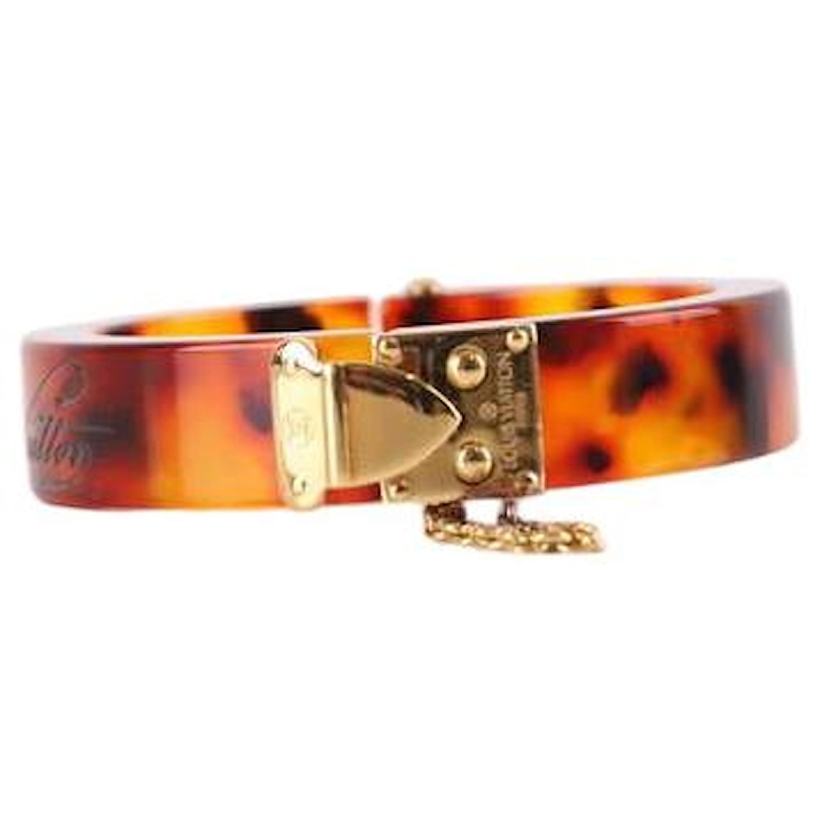 Louis Vuitton Brown bracelet Plastic  ref.1830378
