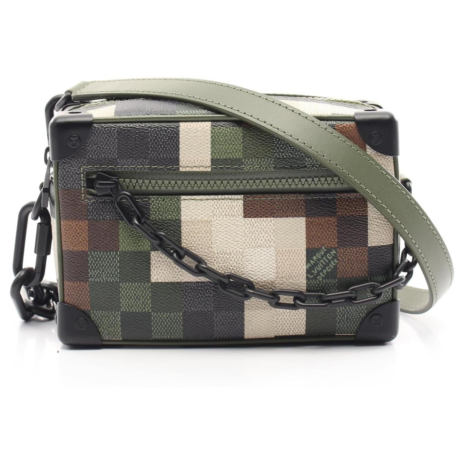Louis Vuitton Mini Soft Trunk Shoulder Bag M24581 Green Cloth  ref.2262698