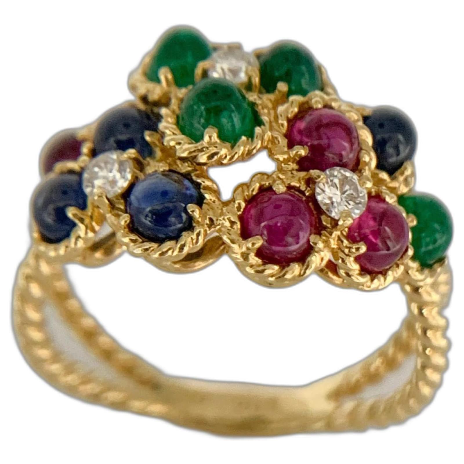 Christian Dior Ring Multiple colors Yellow gold  ref.2309393