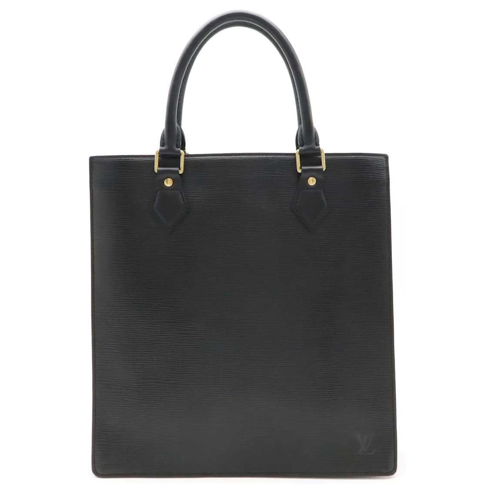 Louis Vuitton Epi Sac Plat Tote Bag M59082 Black Leather  ref.2262613