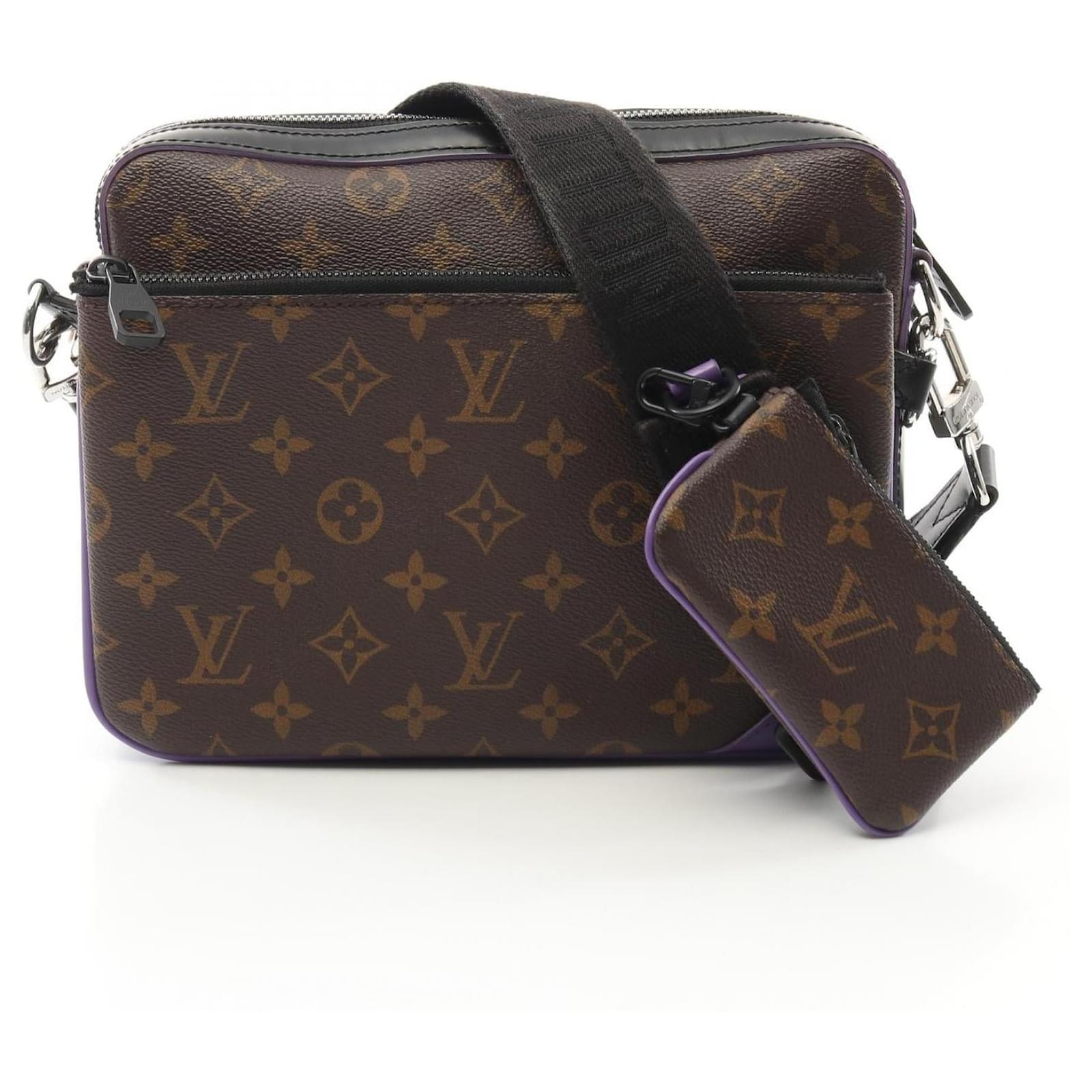 Louis Vuitton Monogram Macassar Trio Messenger Shoulder Bag M46266 Brown Cloth  ref.2262402