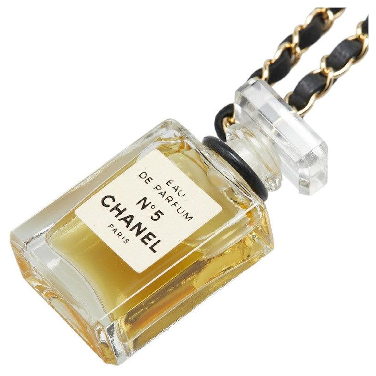 Chanel Perfume No.5 Necklace Golden Metallic Metal  ref.2309866