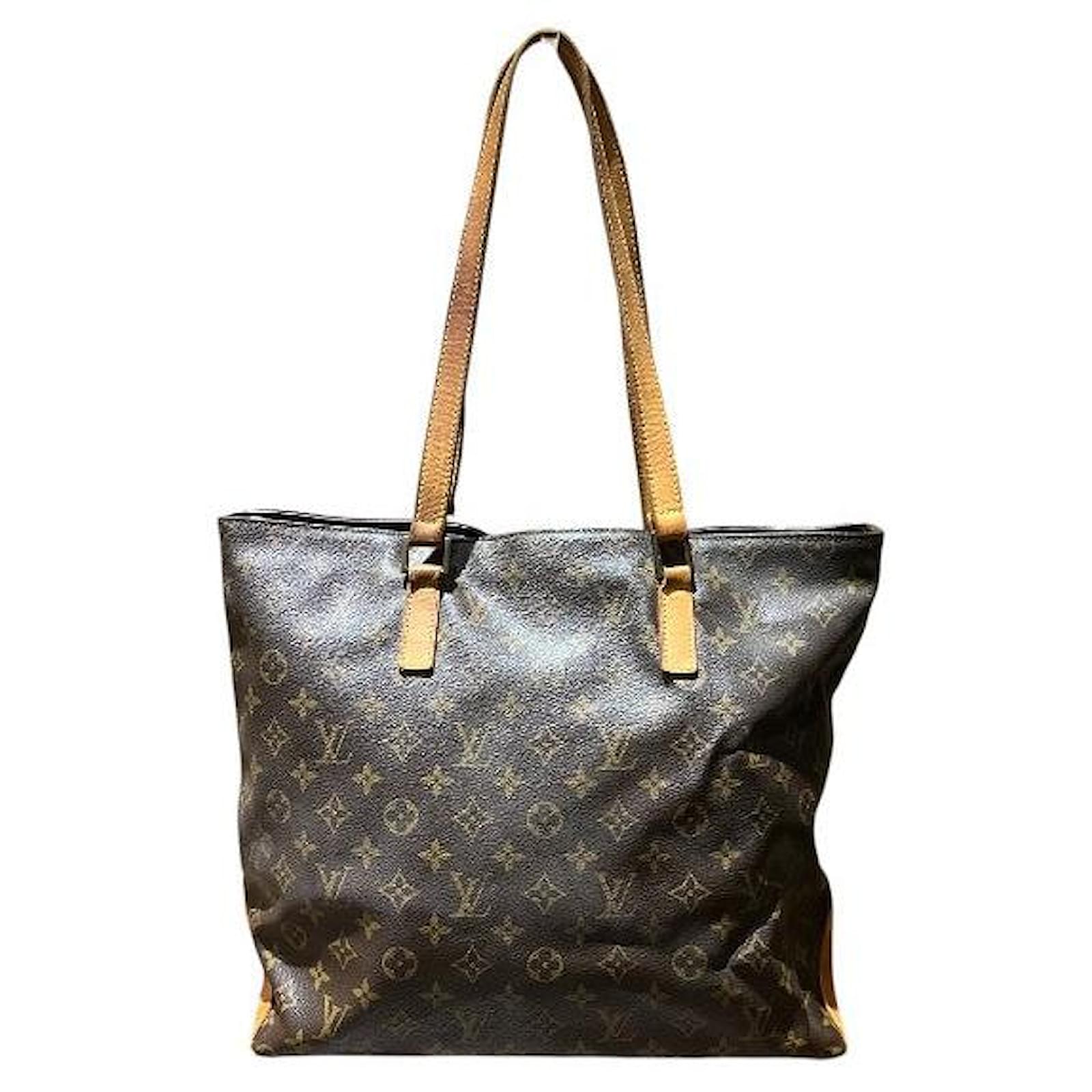 Louis Vuitton Cabas Mezzo Monogram 2way bag Brown Cloth  ref.2261881