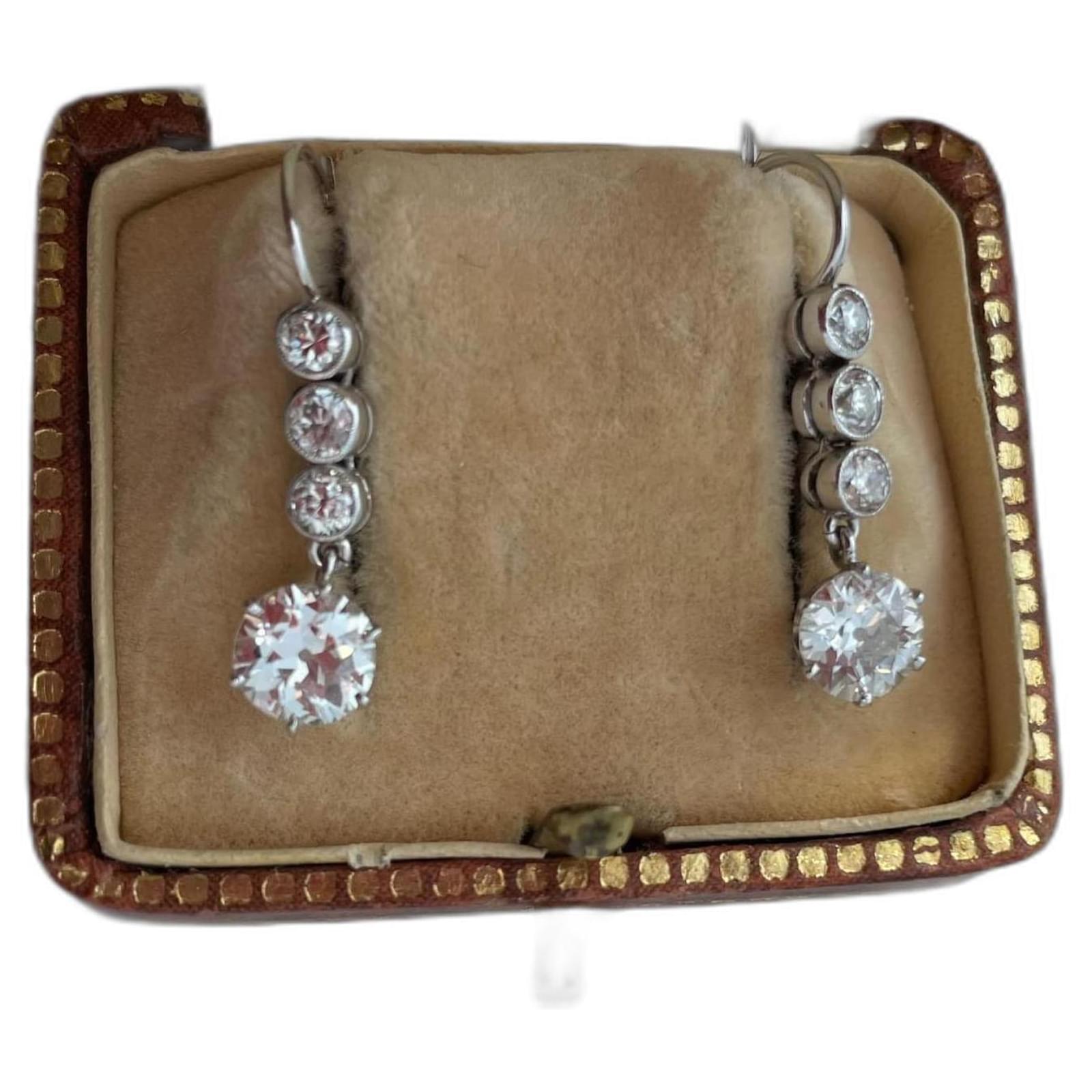 Autre Marque Earrings White Diamond  ref.931168